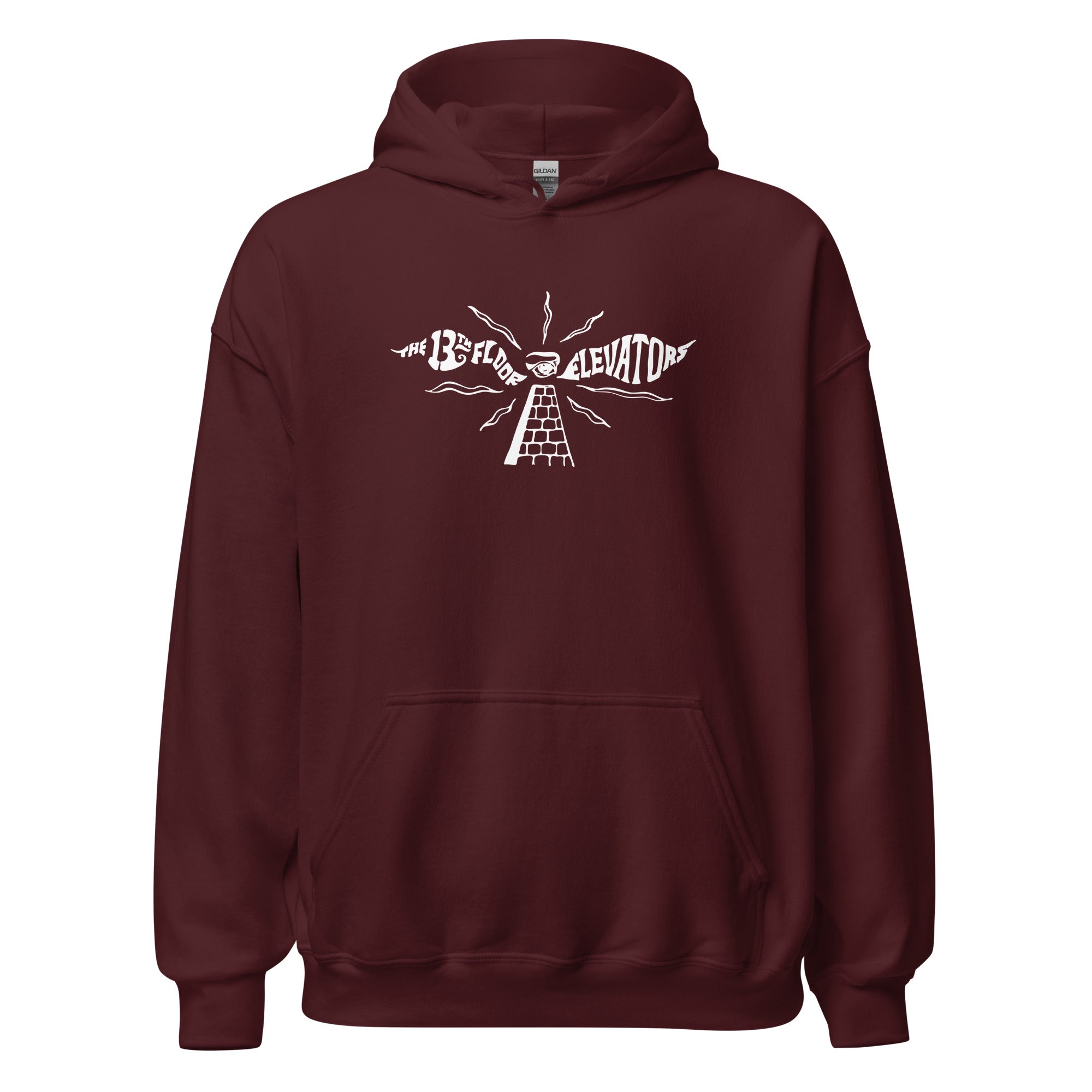 charly-records-13th-floor-elevators-ii-sweat-capuche-logo-blanc-noir image 5