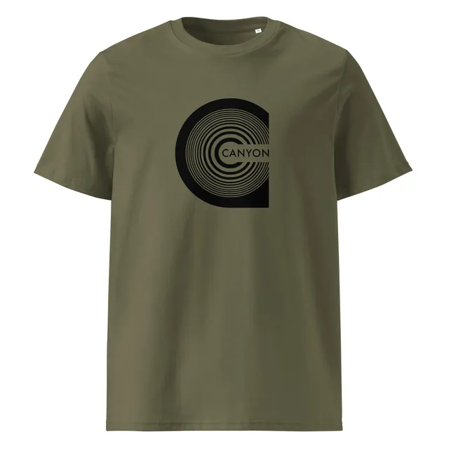 charly-records-canyon-t-shirt-coton-bio-unisexe-kaki image 1
