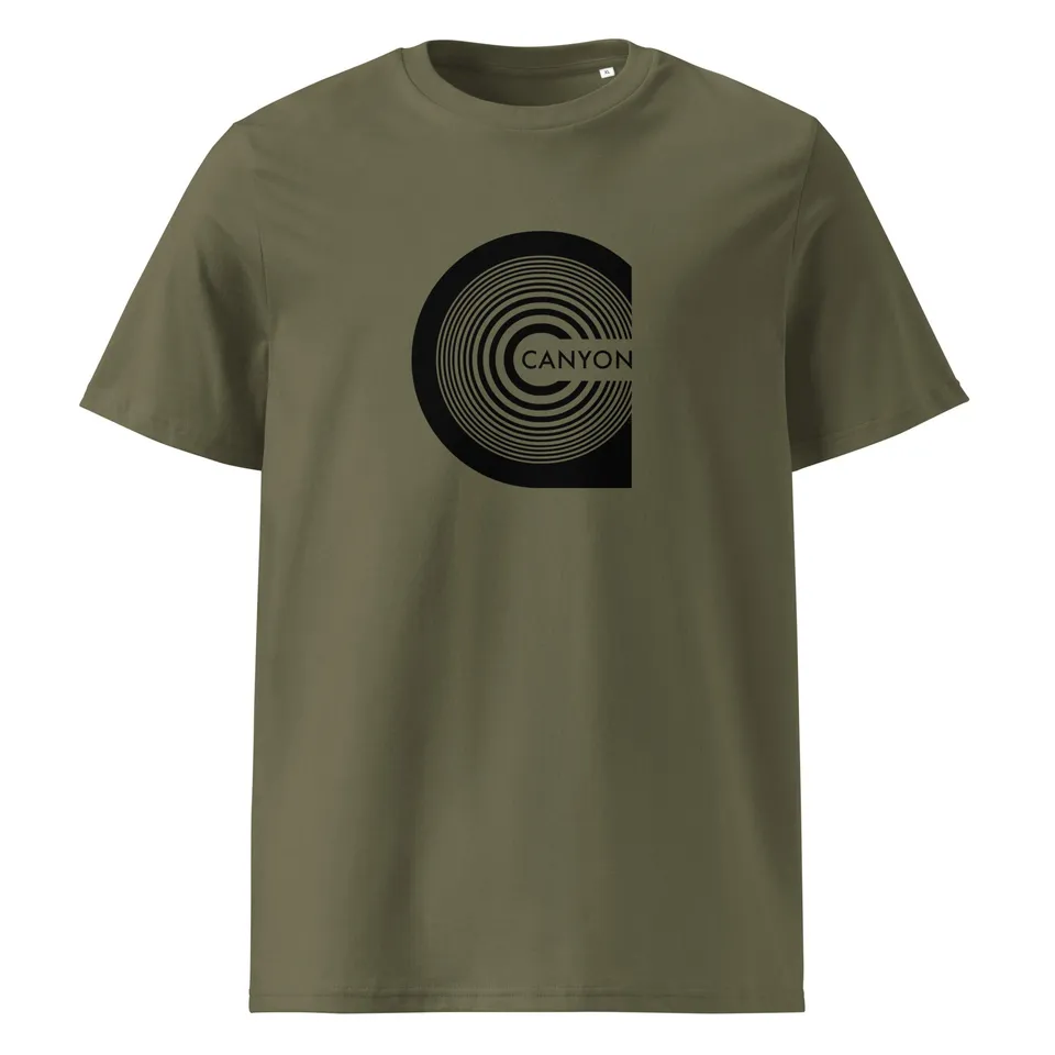 charly-records-canyon-t-shirt-coton-bio-unisexe-kaki image 1