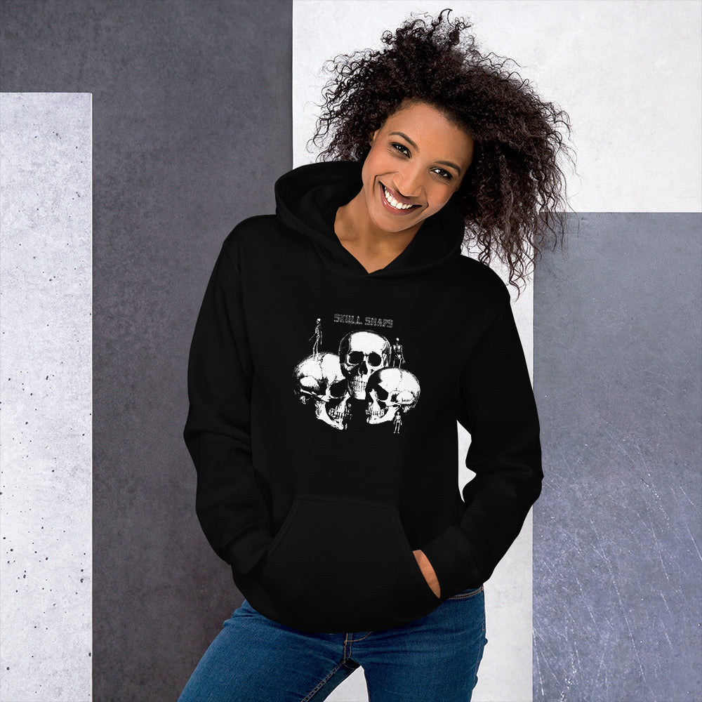 charly-records-skull-snaps-hoodie-unisexe-noir-coton image 3