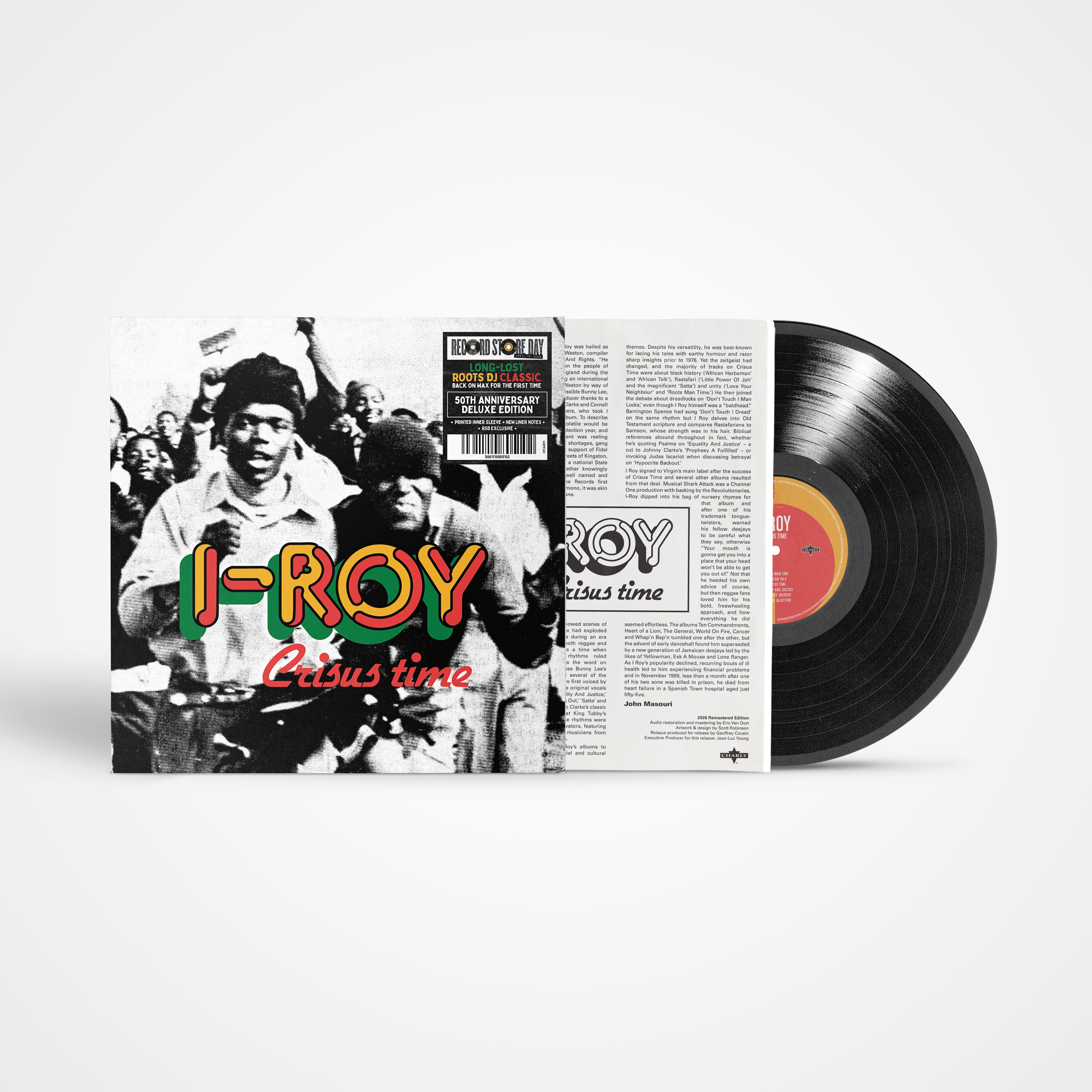 charly-records-i-roy-crisus-time-vinyle-lp-reggae-roots image 2