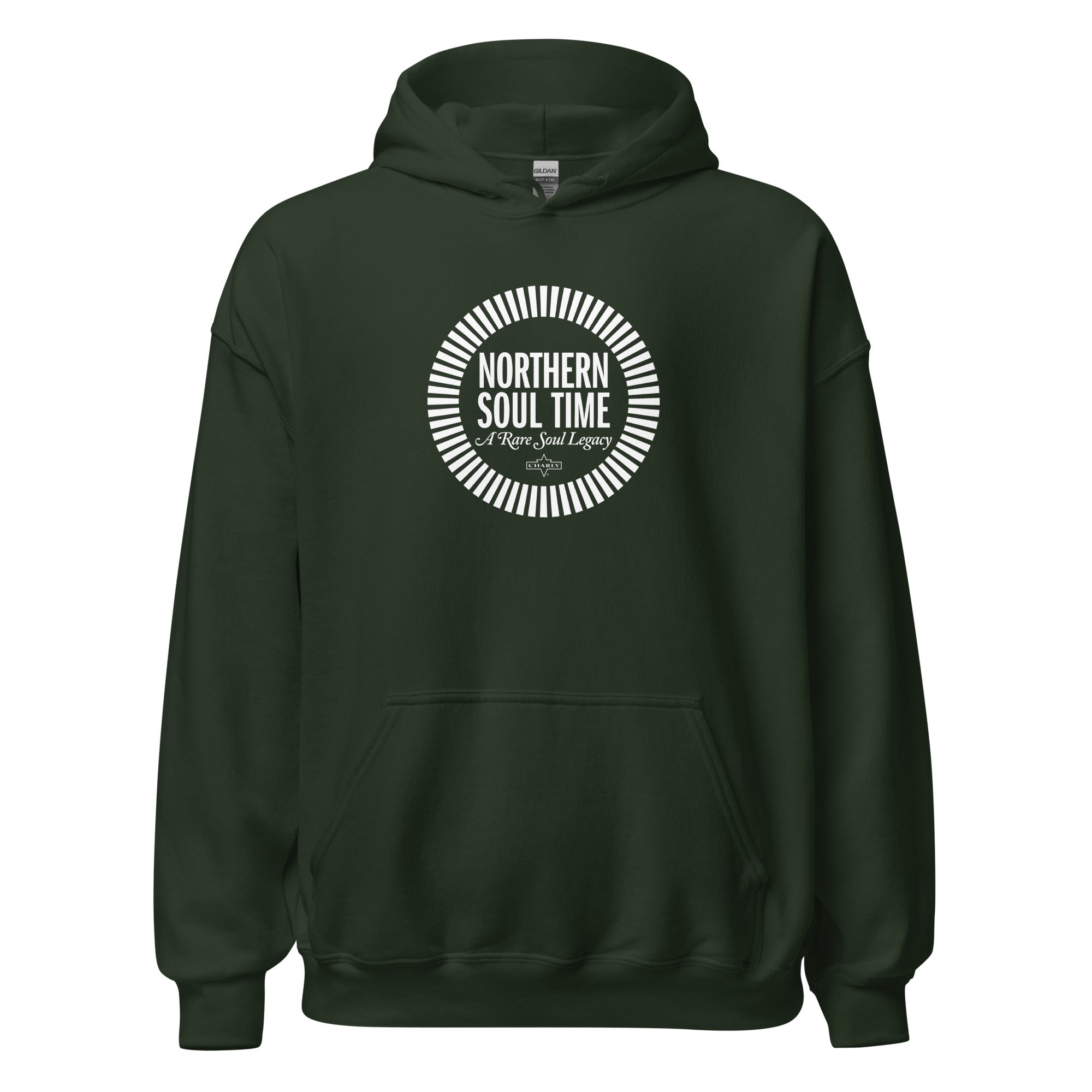 charly-northern-soul-time-hoodie-sweat-capuche-logo-blanc-indigo image 8