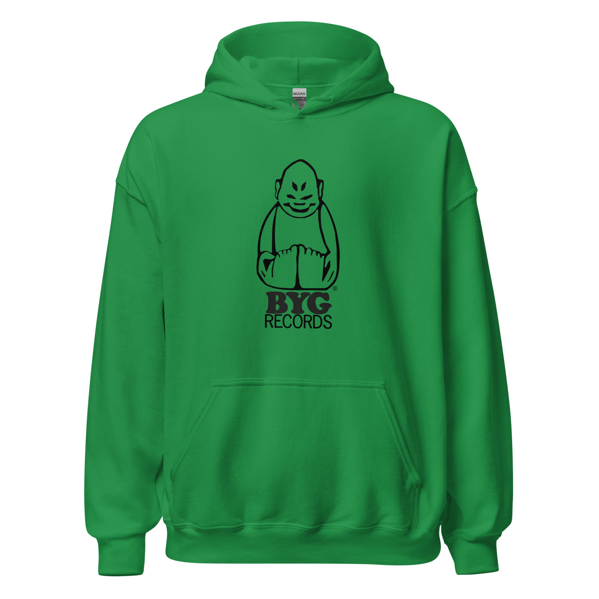byg-records-hoodie-sweat-capuche-blanc-unisexe-coton image 8