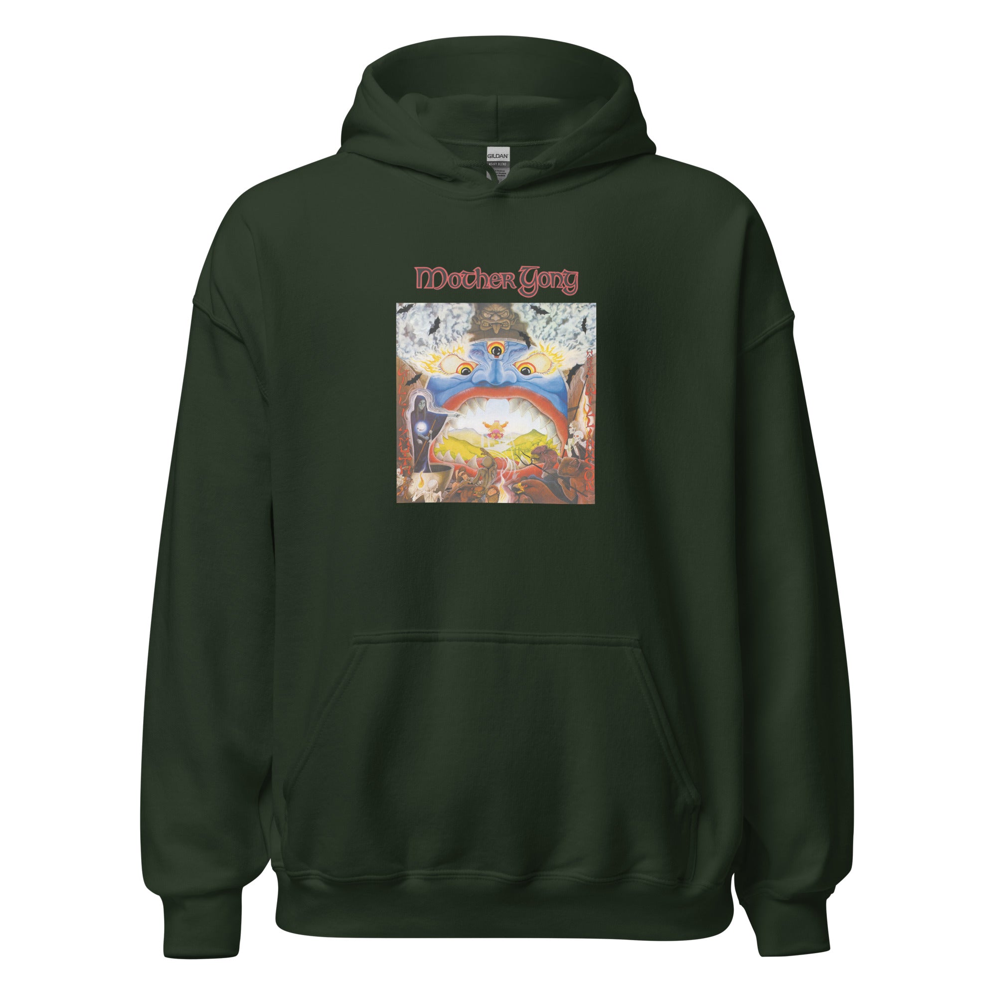 charly-records-mother-gong-sweat-capuche-blanc-coton-capuche-doubl-e image 8