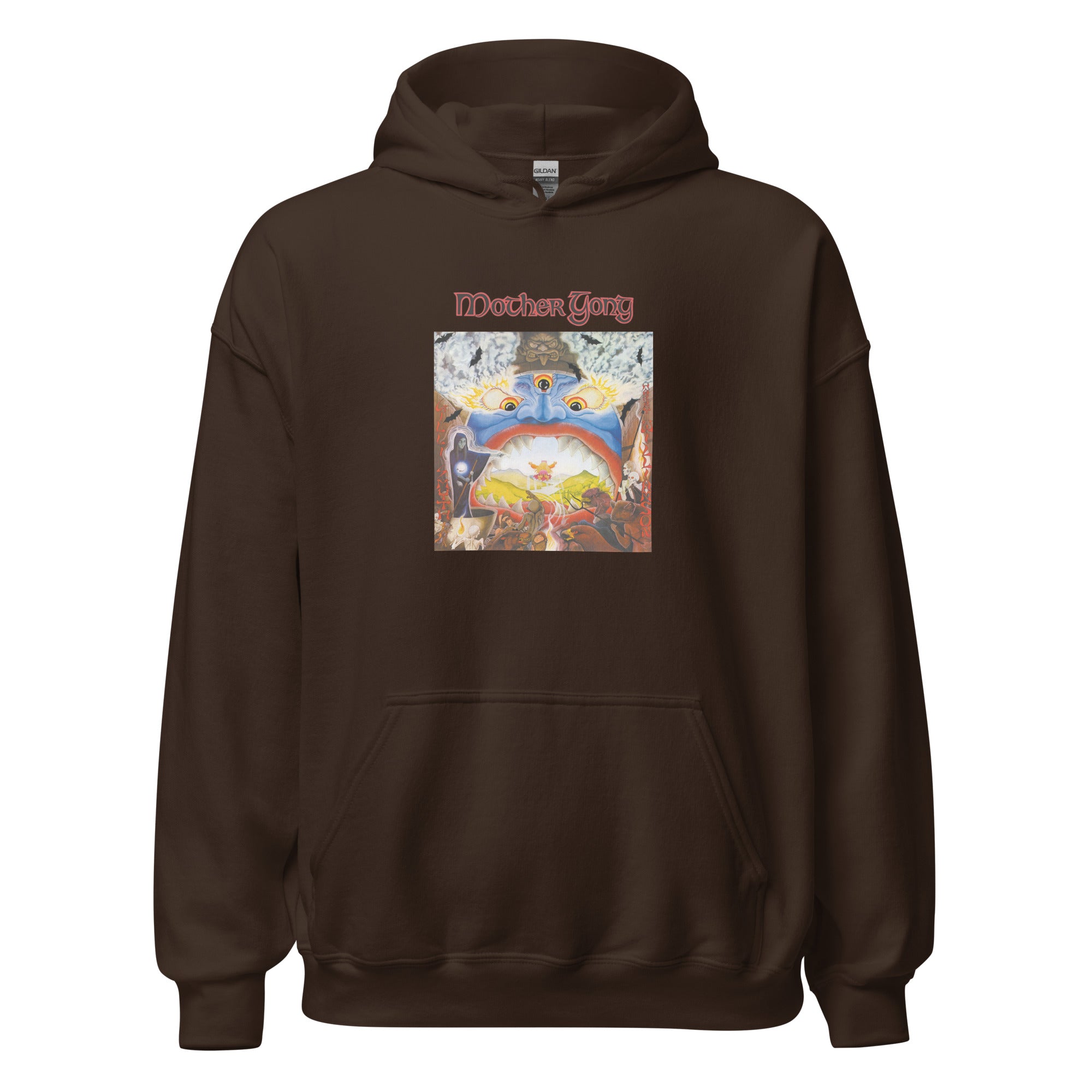 charly-records-mother-gong-sweat-capuche-blanc-coton-capuche-doubl-e image 7