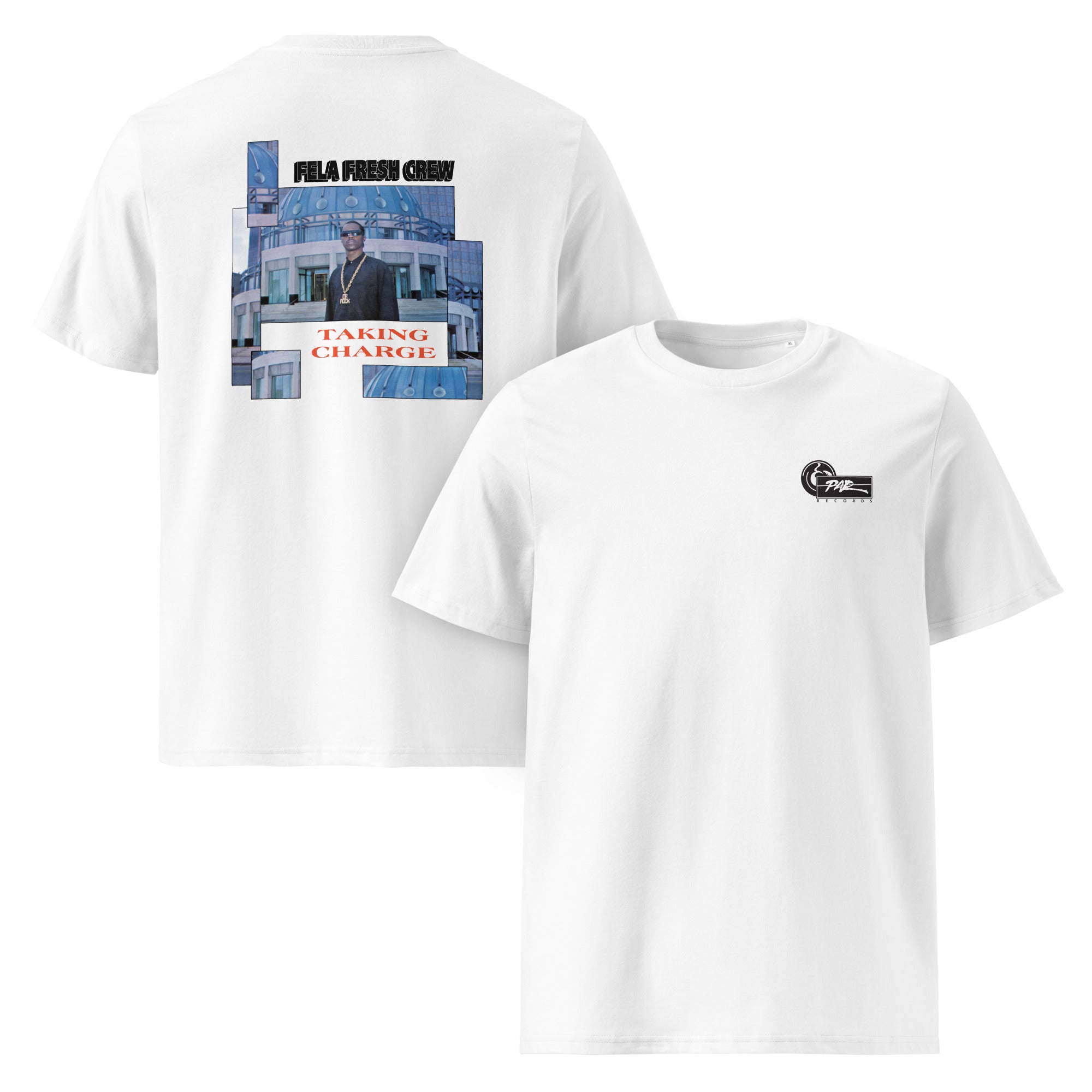 charly-records-fela-fresh-crew-t-shirt-coton-bio-blanc image 1