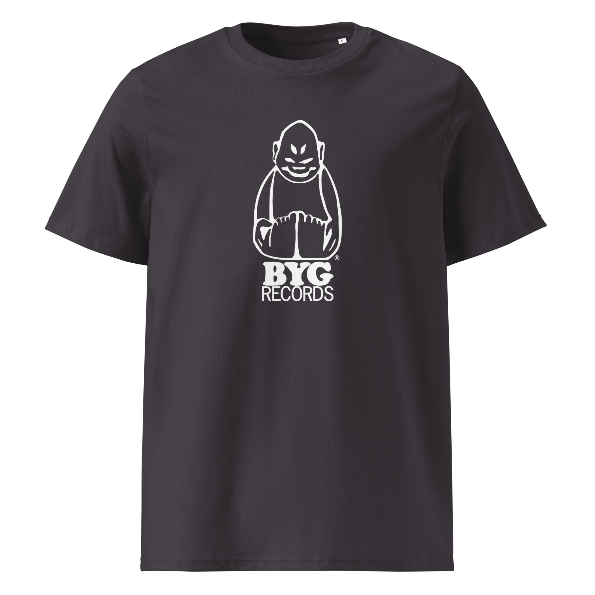 charly-byg-records-large-white-logo-t-shirt-coton-bio-noir image 7
