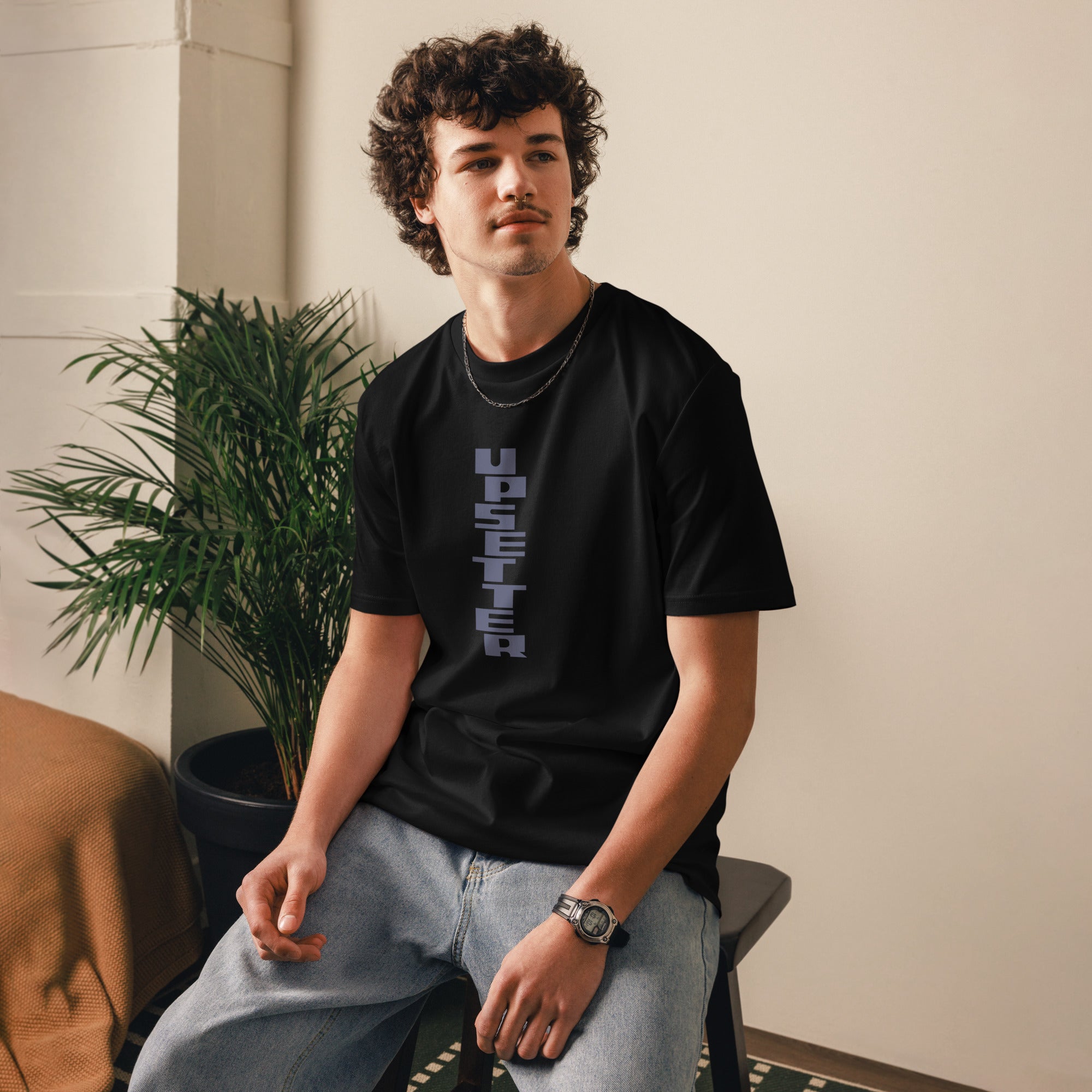 charly-records-upsetter-records-t-shirt-noir-coton-bio image 2