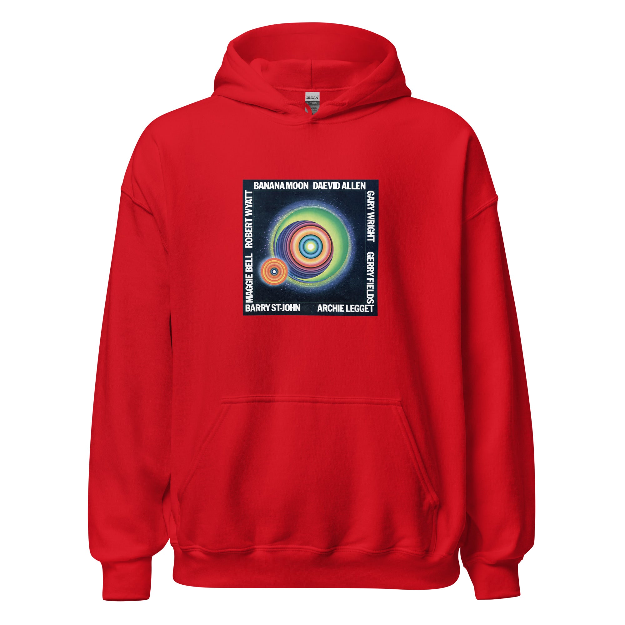 charly-records-banana-moon-sweat-capuche-rouge-unisexe image 1
