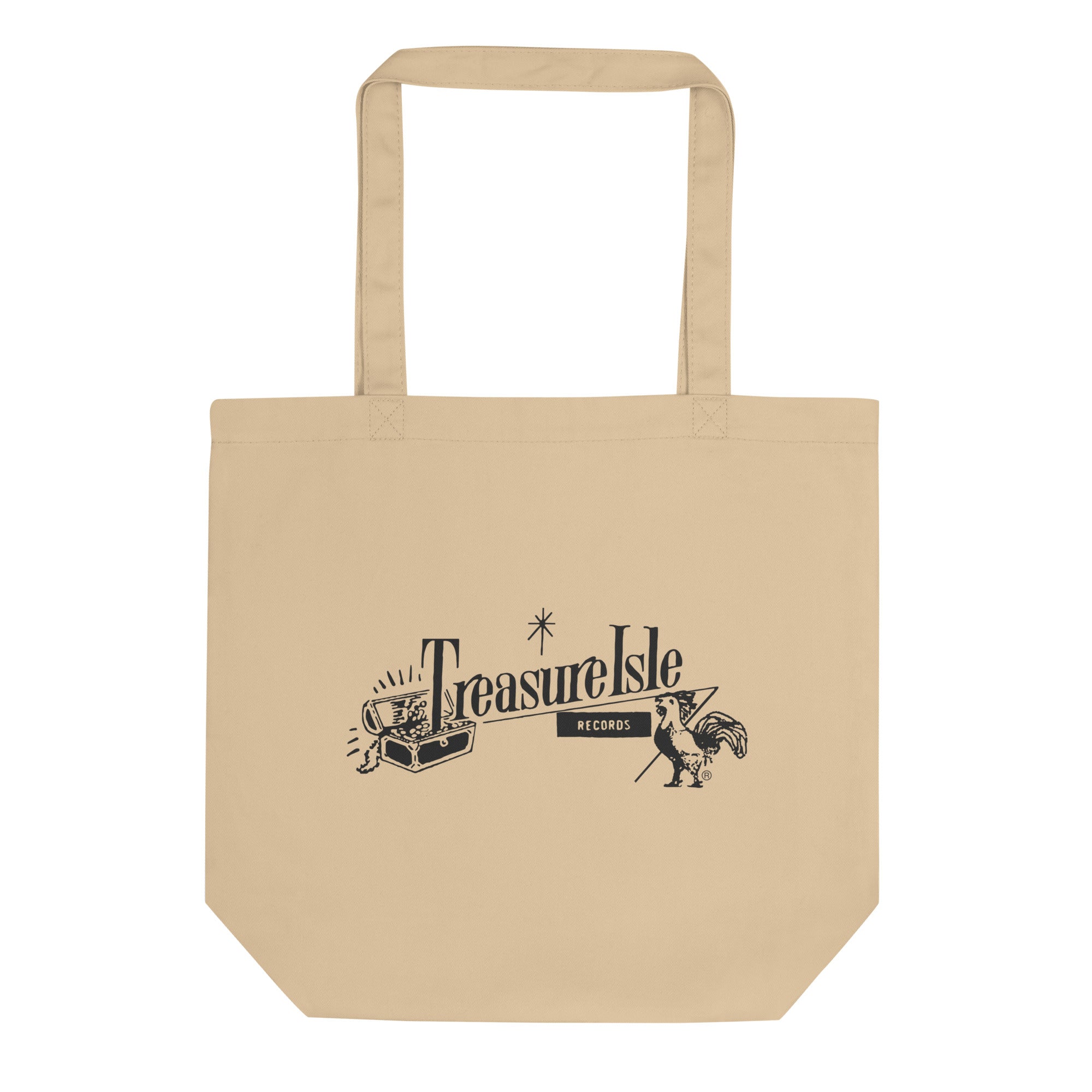 charly-treasure-isle-tote-bag-coton-bio-sac-vinyles-naturel image 1
