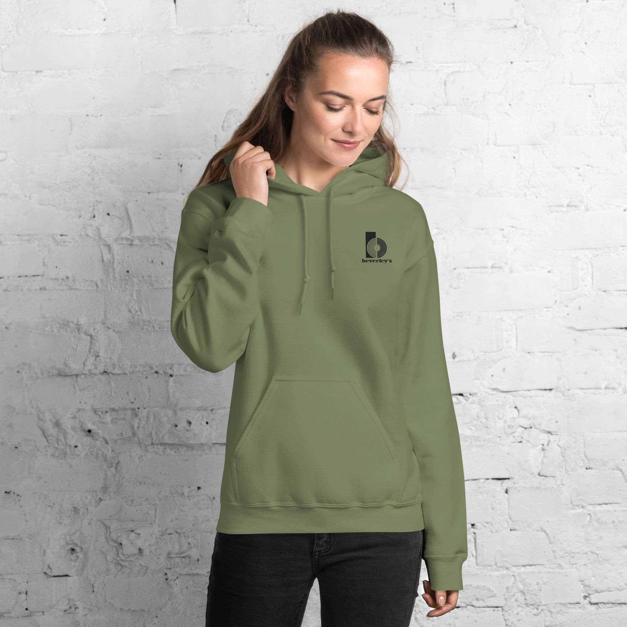 charly-records-beverley-s-sweat-capuche-vert-militaire-l image 3