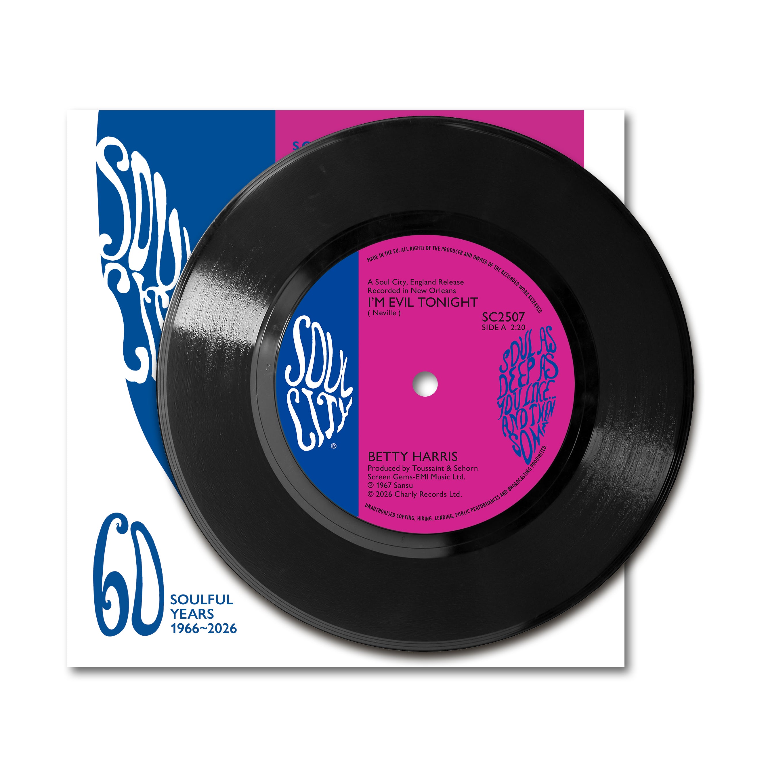 charly-records-i-m-evil-tonight-show-it-vinyle-7-soul-betty-harris image 1