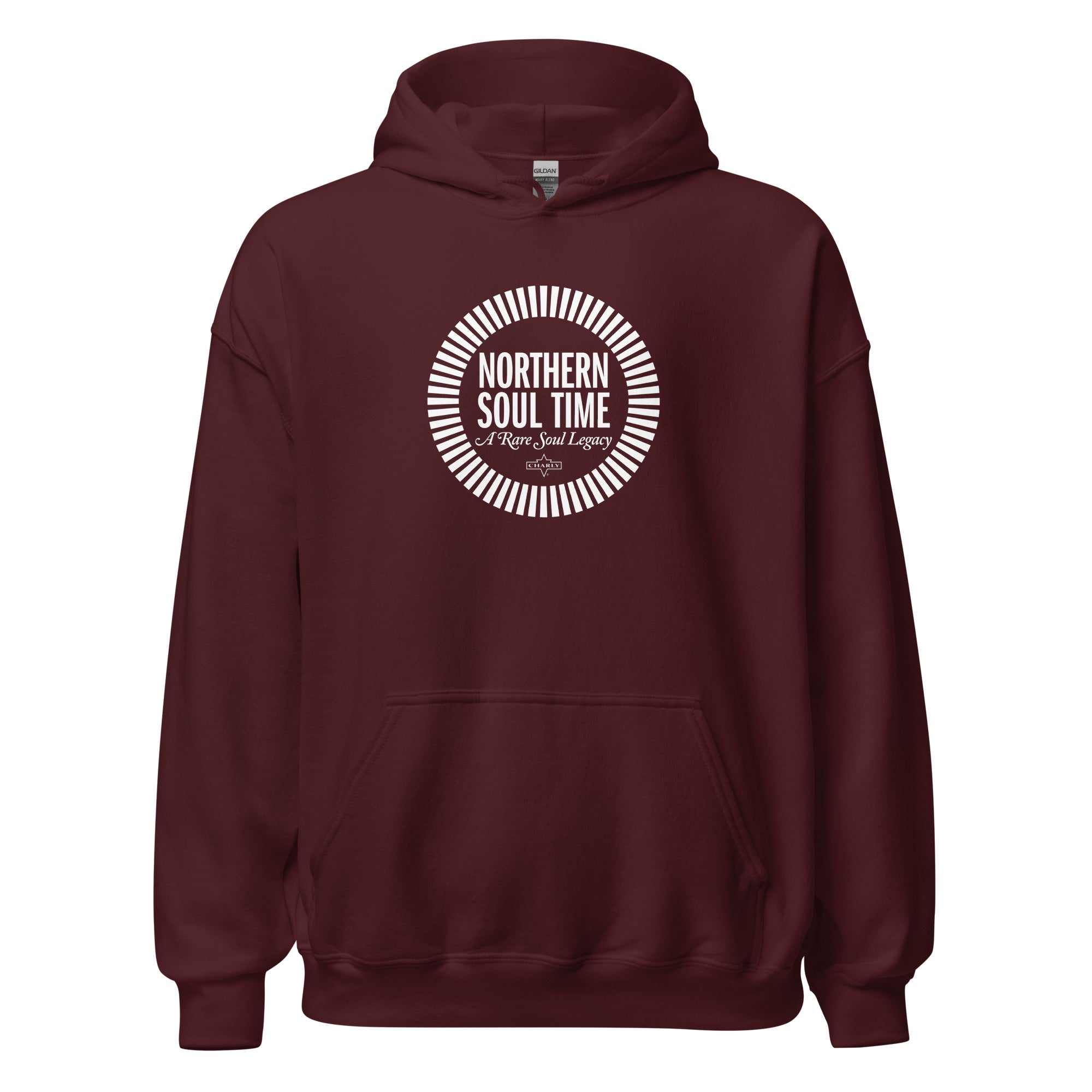charly-northern-soul-time-hoodie-sweat-capuche-logo-blanc-indigo image 6