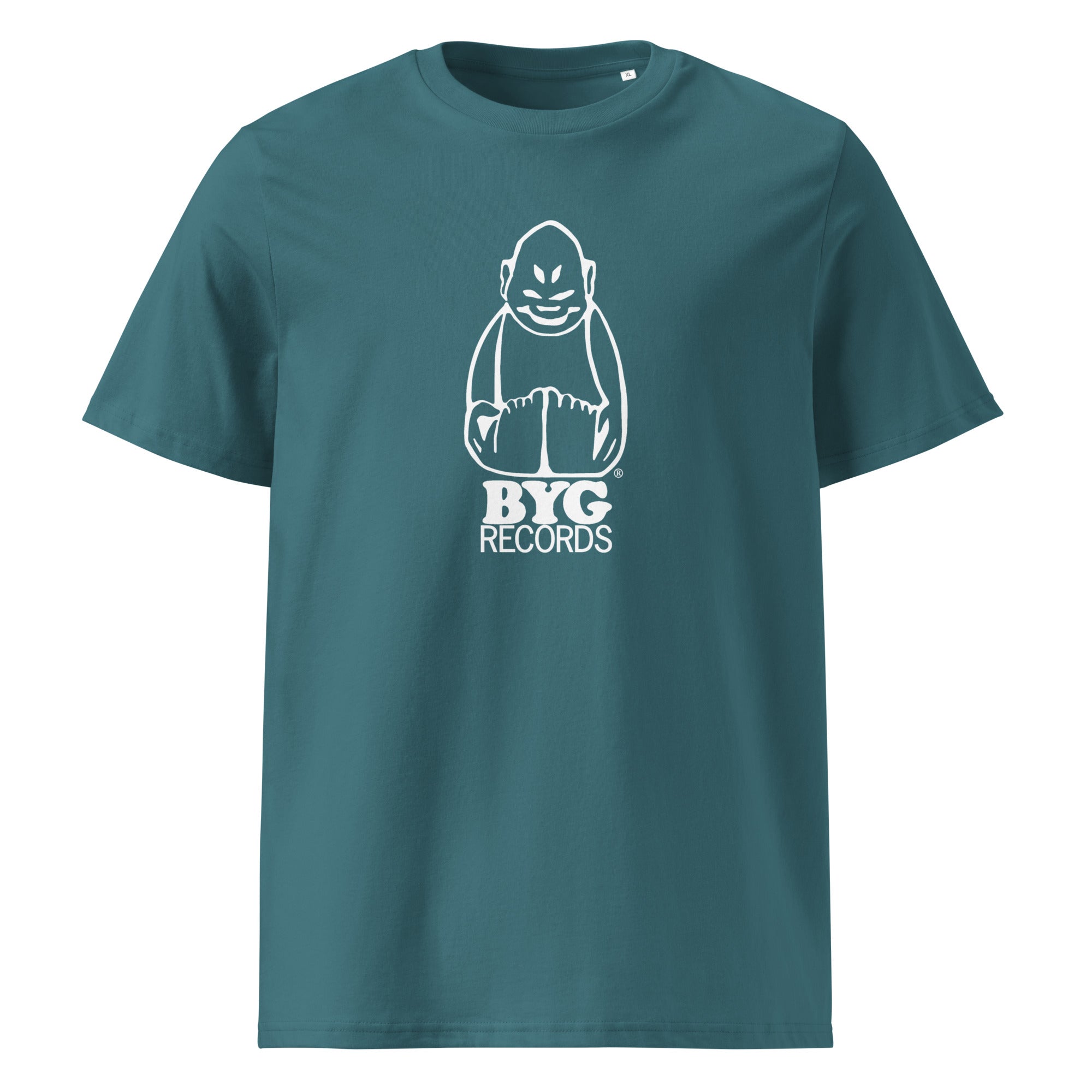 charly-byg-records-large-white-logo-t-shirt-coton-bio-noir image 8