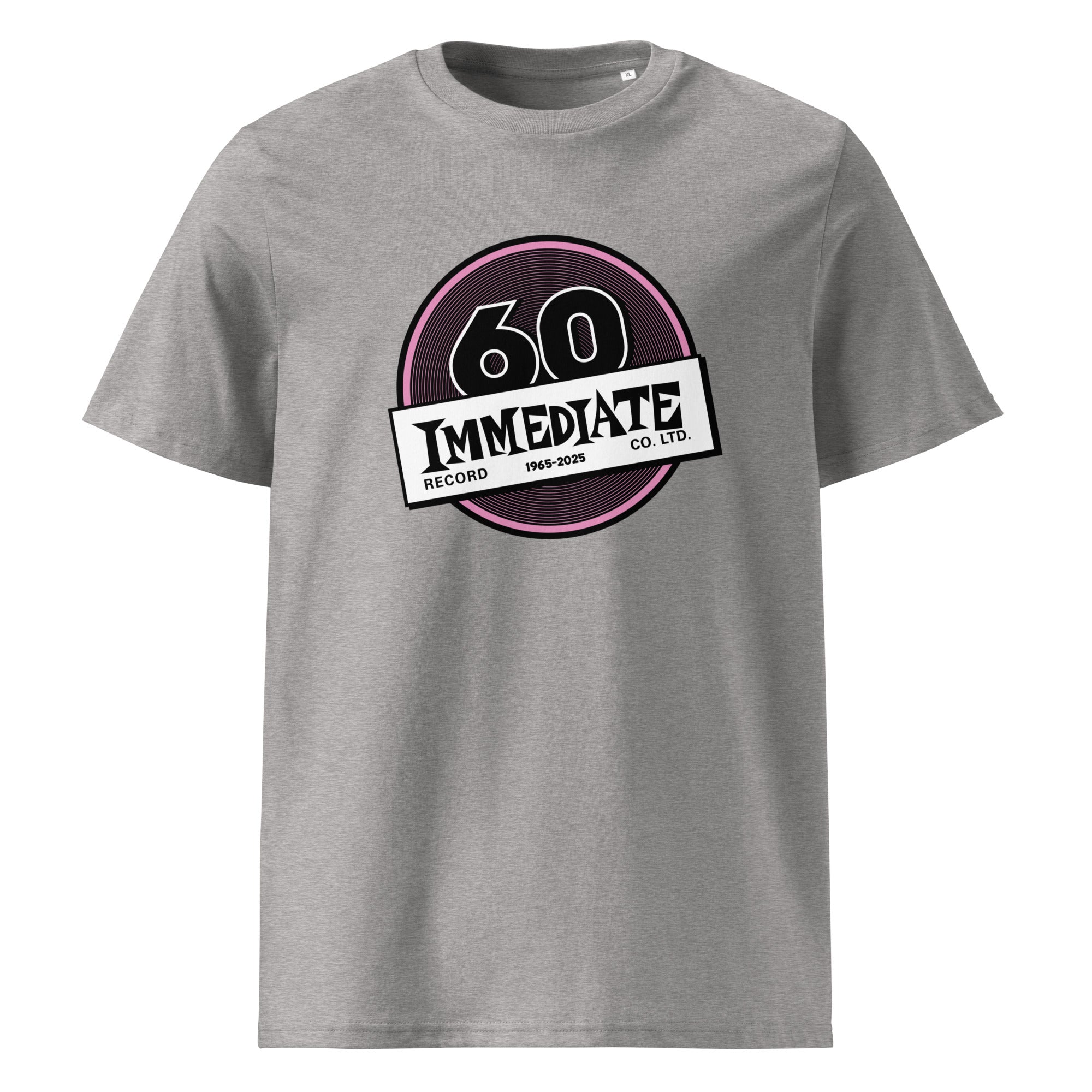 charly-records-immediate-60th-t-shirt-unisexe-noir-coton-bio image 6