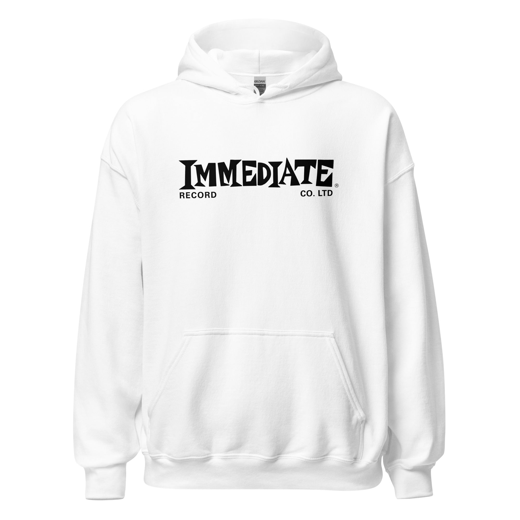 immediate-records-hoodie-sweat-capuche-noir-coton image 1