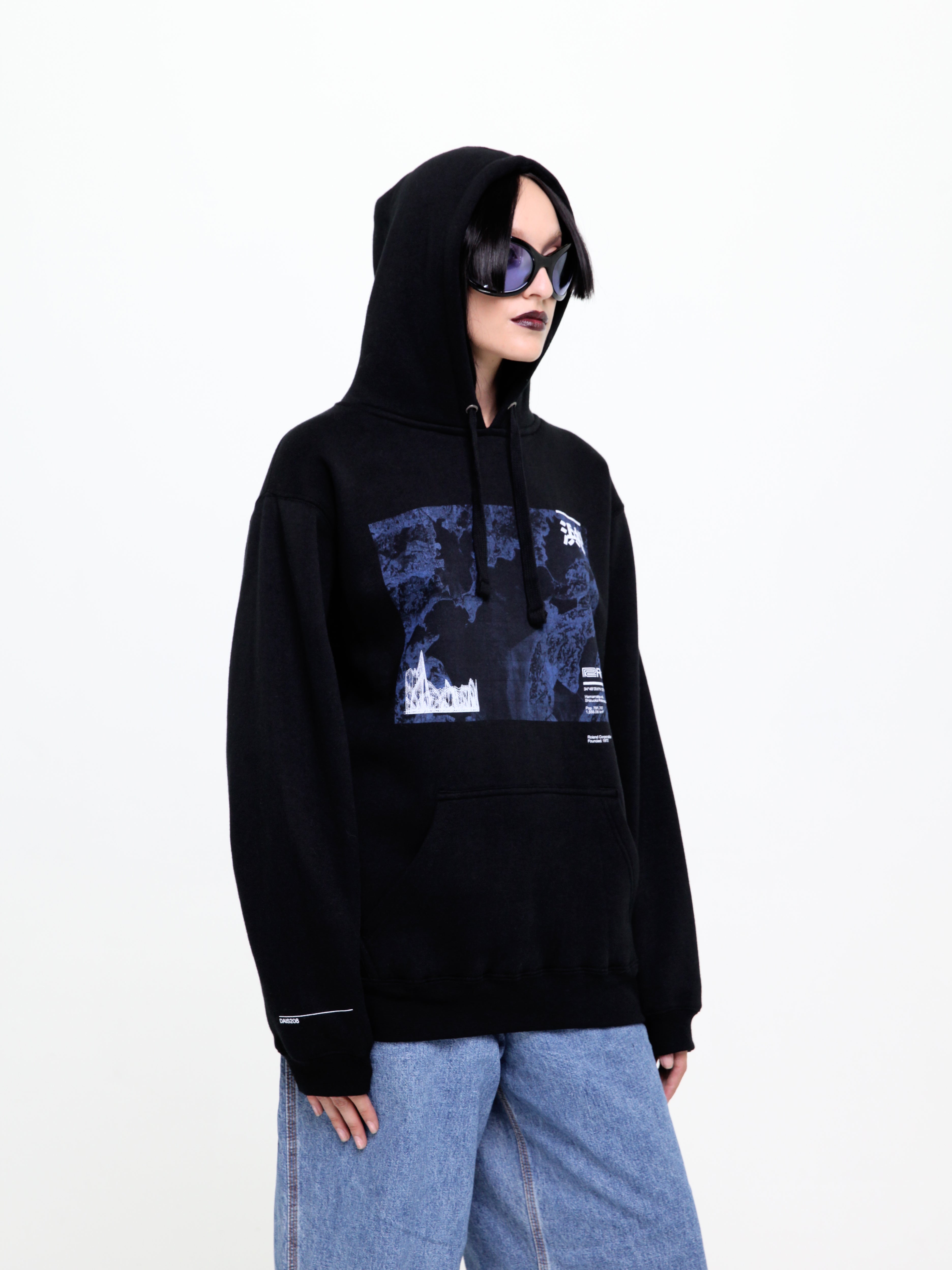 dais-x-roland-origins-sweat-capuche-noir-carte-taille-l image 5