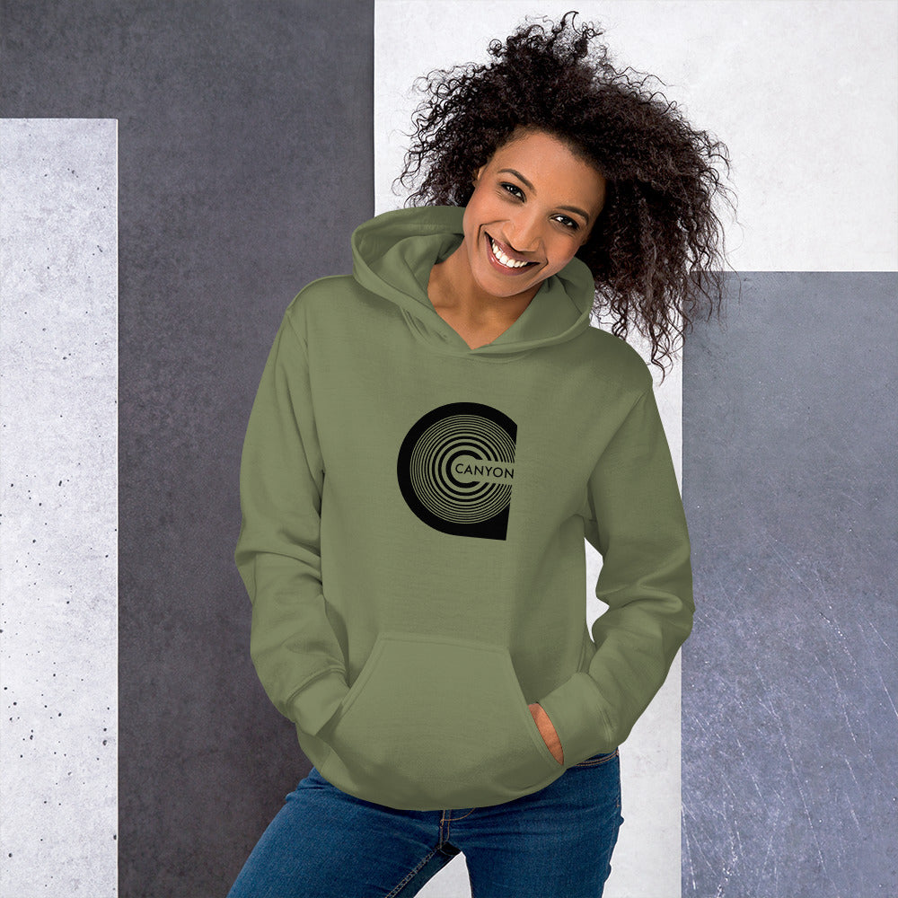 charly-hoodies-canyon-sweat-capuche-vert-militaire-coton-m image 3