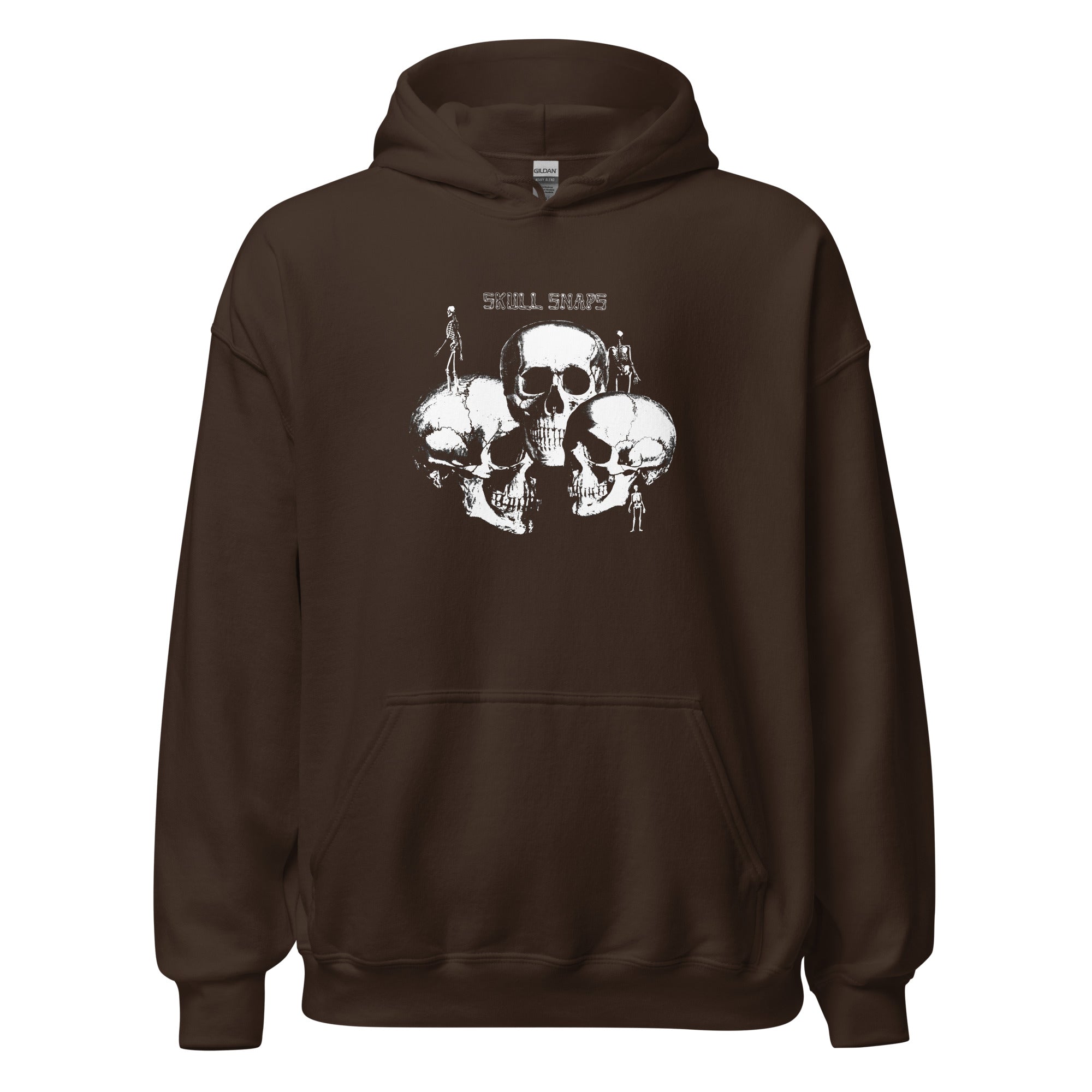 charly-records-skull-snaps-hoodie-unisexe-noir-coton image 6