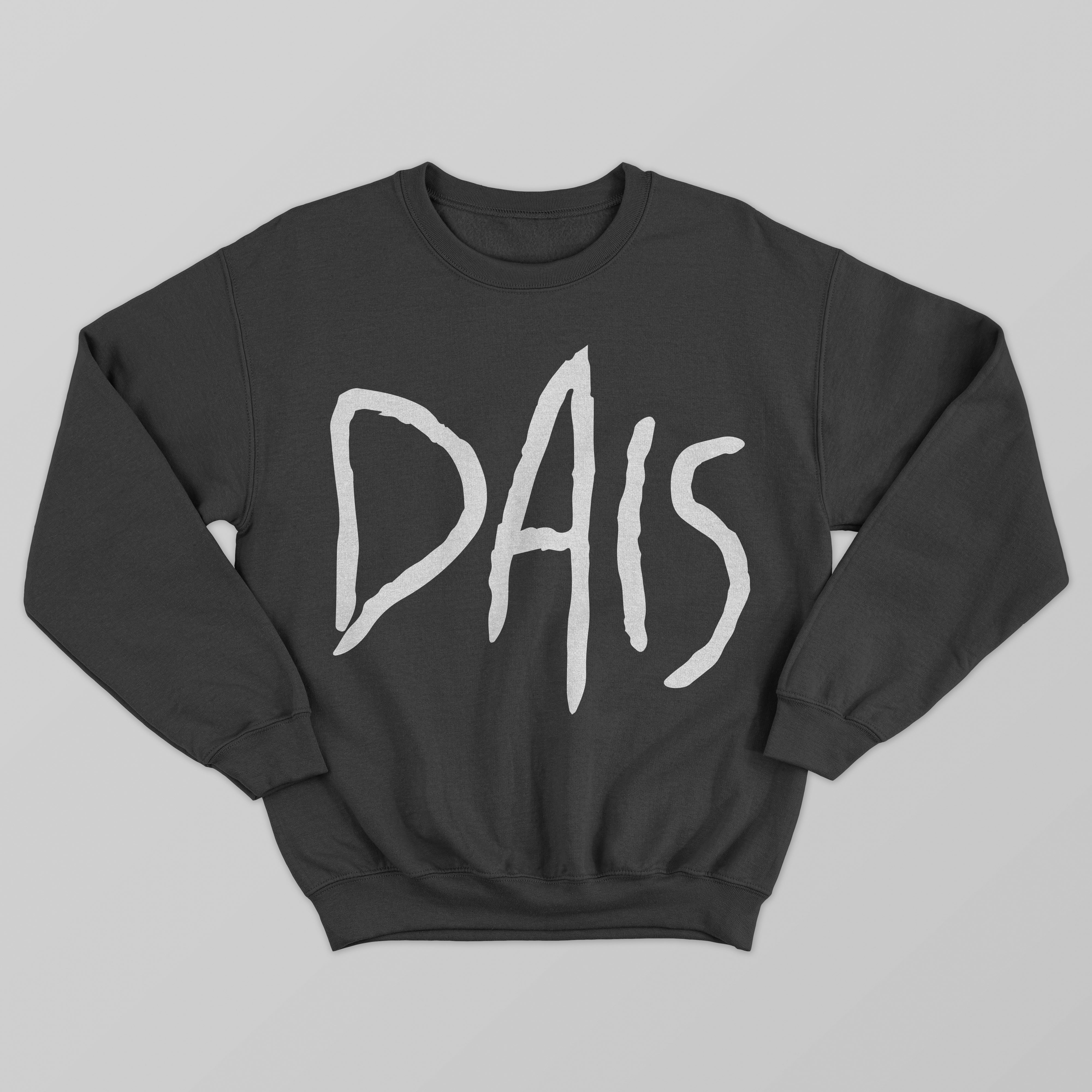 dais-crewneck-sweatshirt-sweat-col-rond-noir-coton-taille-l image 2