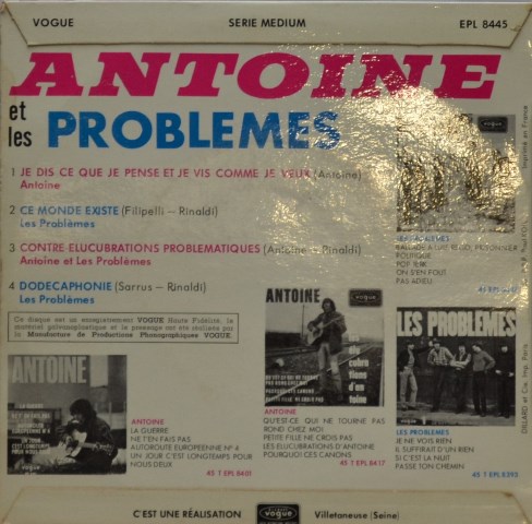 antoine-et-les-probl-mes-ep-45-tours-4-titres-1966-vogue image 2