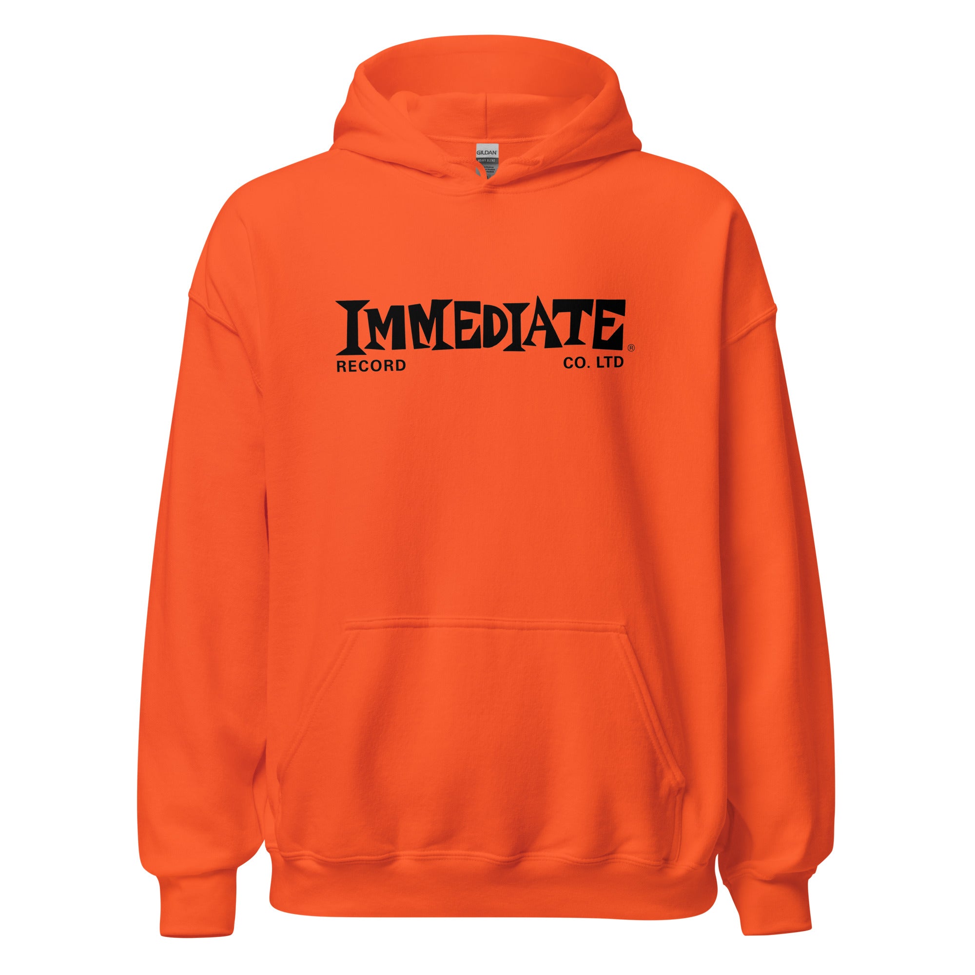 immediate-records-hoodie-sweat-capuche-noir-coton image 7