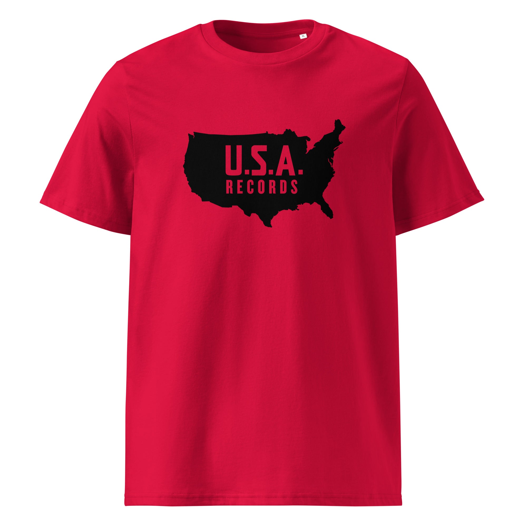 charly-u-s-a-records-t-shirt-coton-bio-kaki-taille-m-unisexe image 8