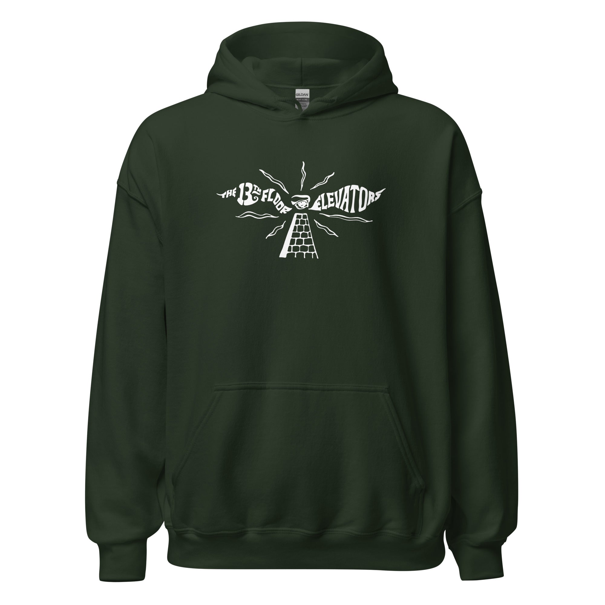 charly-records-13th-floor-elevators-ii-sweat-capuche-logo-blanc-noir image 7
