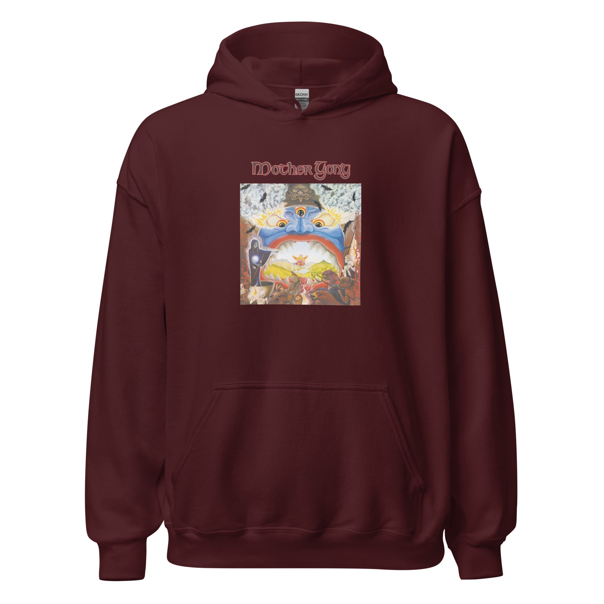 charly-records-mother-gong-sweat-capuche-blanc-coton-capuche-doubl-e image 6