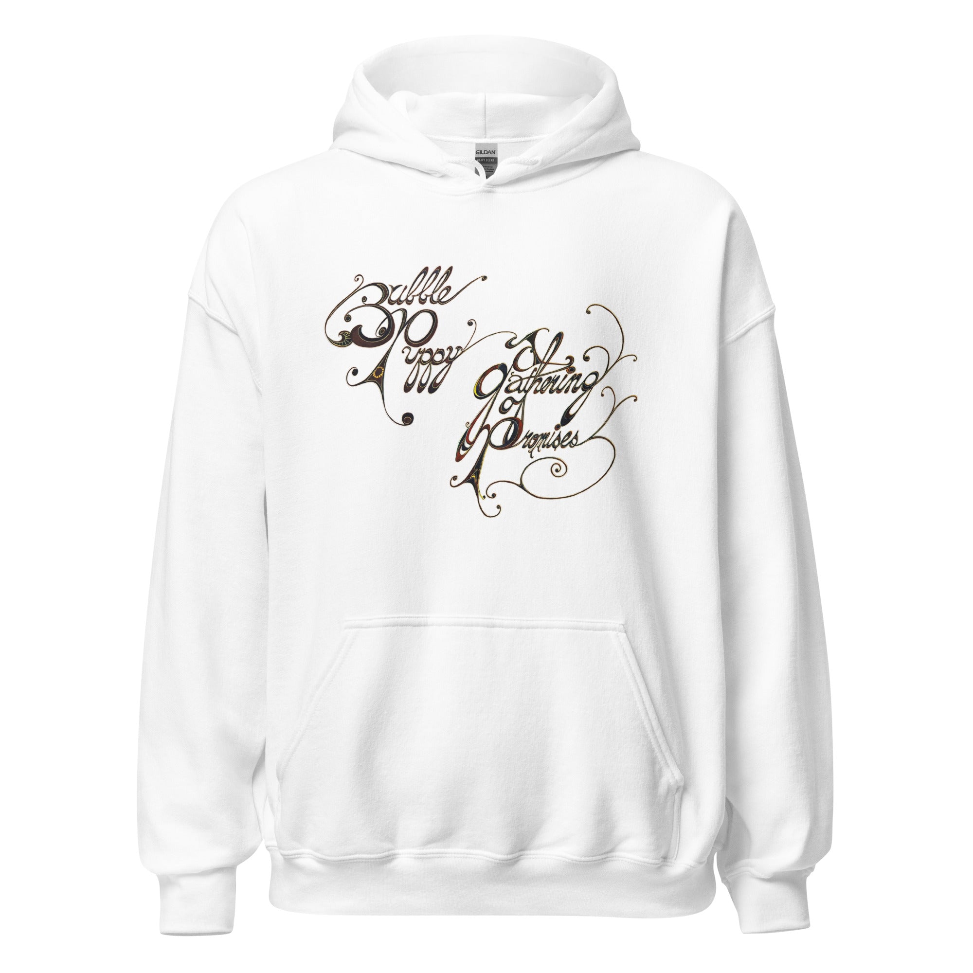 charly-records-bubble-puppy-sweat-capuche-noir-coton image 1