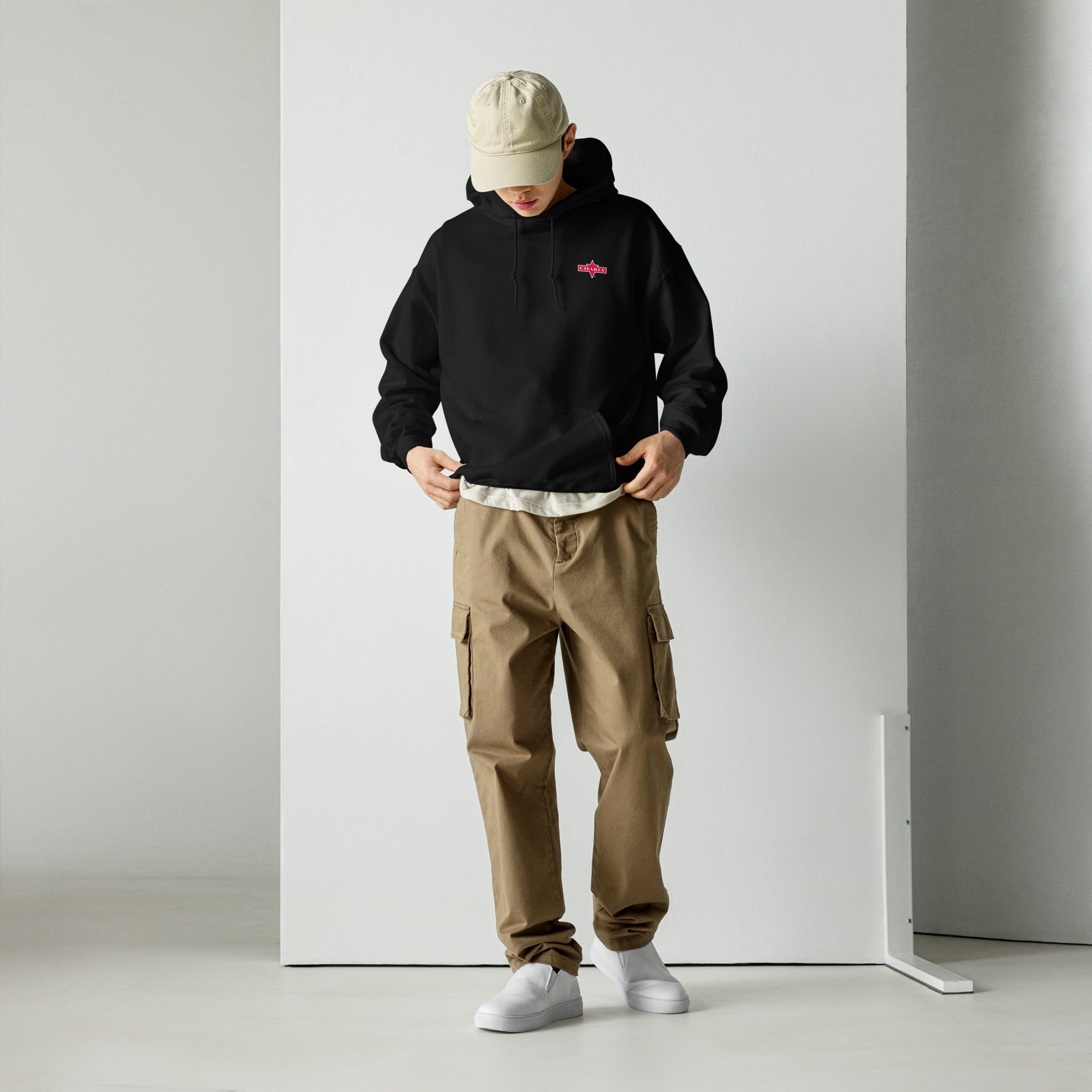 charly-records-charly-sweat-capuche-unisexe-noir-coton image 2