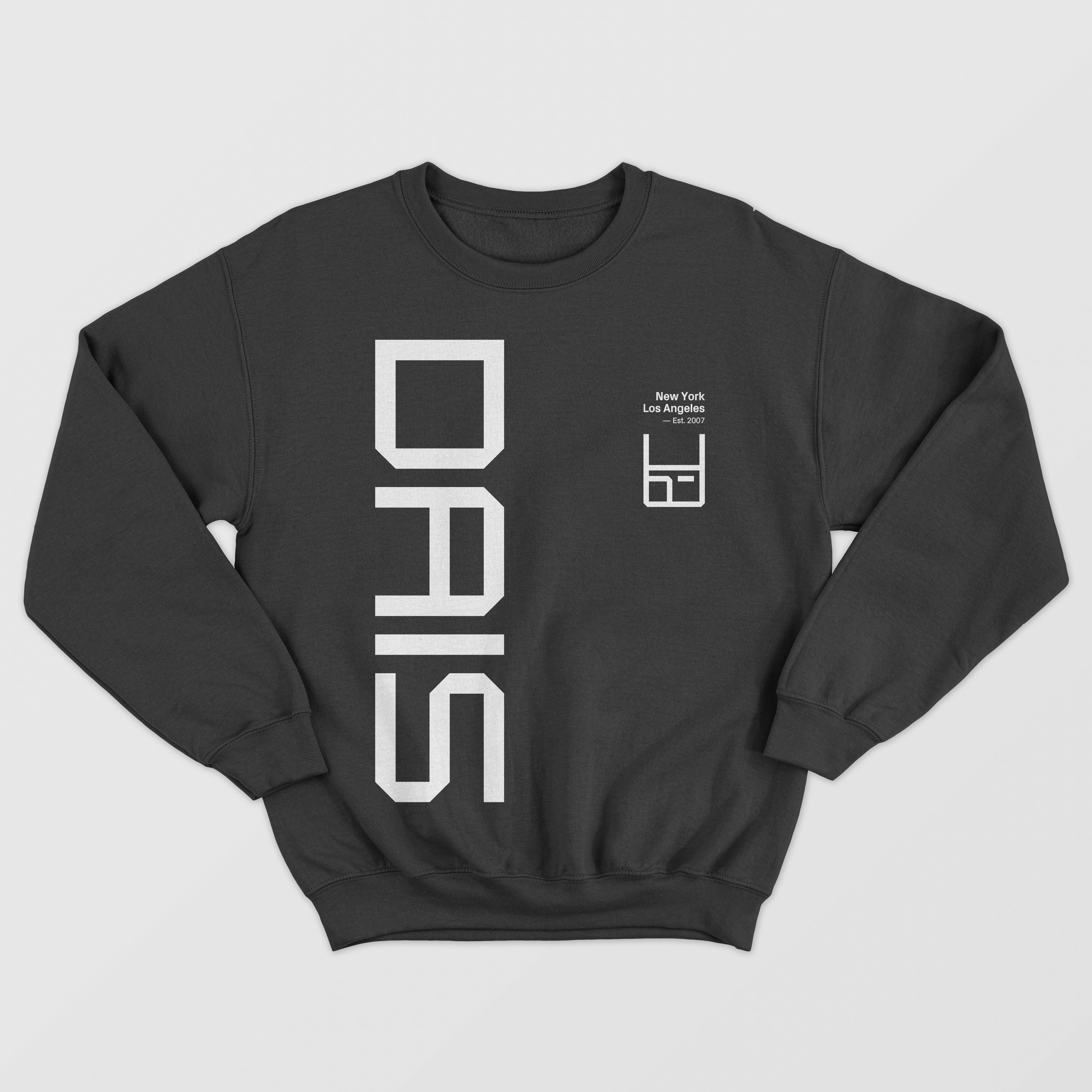 dais-pixelated-wordmark-est-2007-sweat-col-rond-lourd image 1