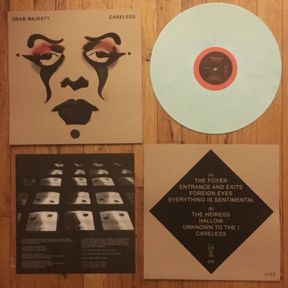 drab-majesty-careless-vinyle-art-edition-bleu-num-rot-e-33 image 1