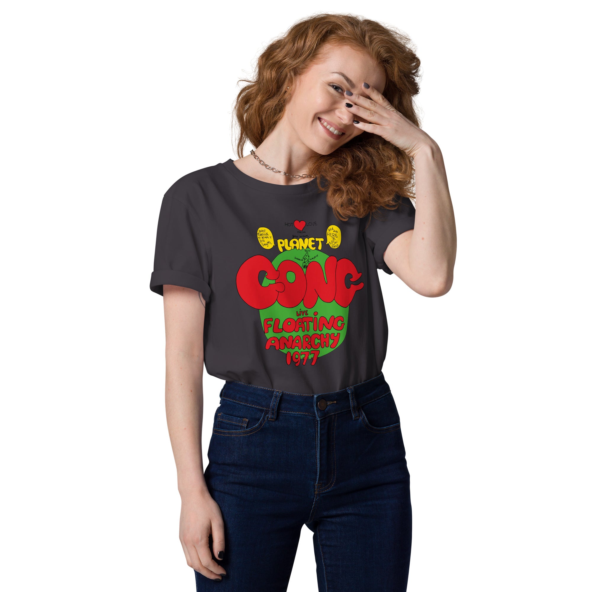 charly-records-planet-gong-t-shirt-unisexe-coton-bio-noir image 4