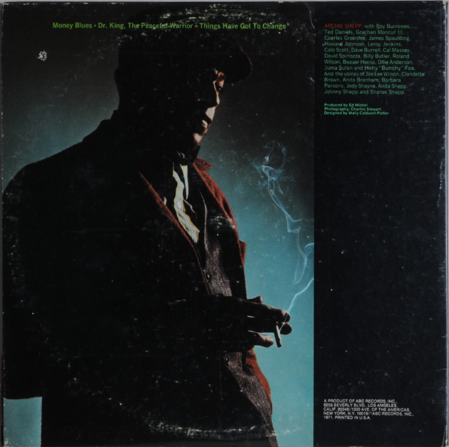 archie-shepp-things-have-got-to-change-vinyle-lp-1971 image 2