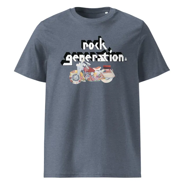 rock-generation-ii-t-shirt-unisexe-coton-bio-blanc image 1