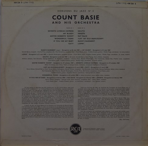 count-basie-basie-basement-vinyle-lp-original-1961-france image 2