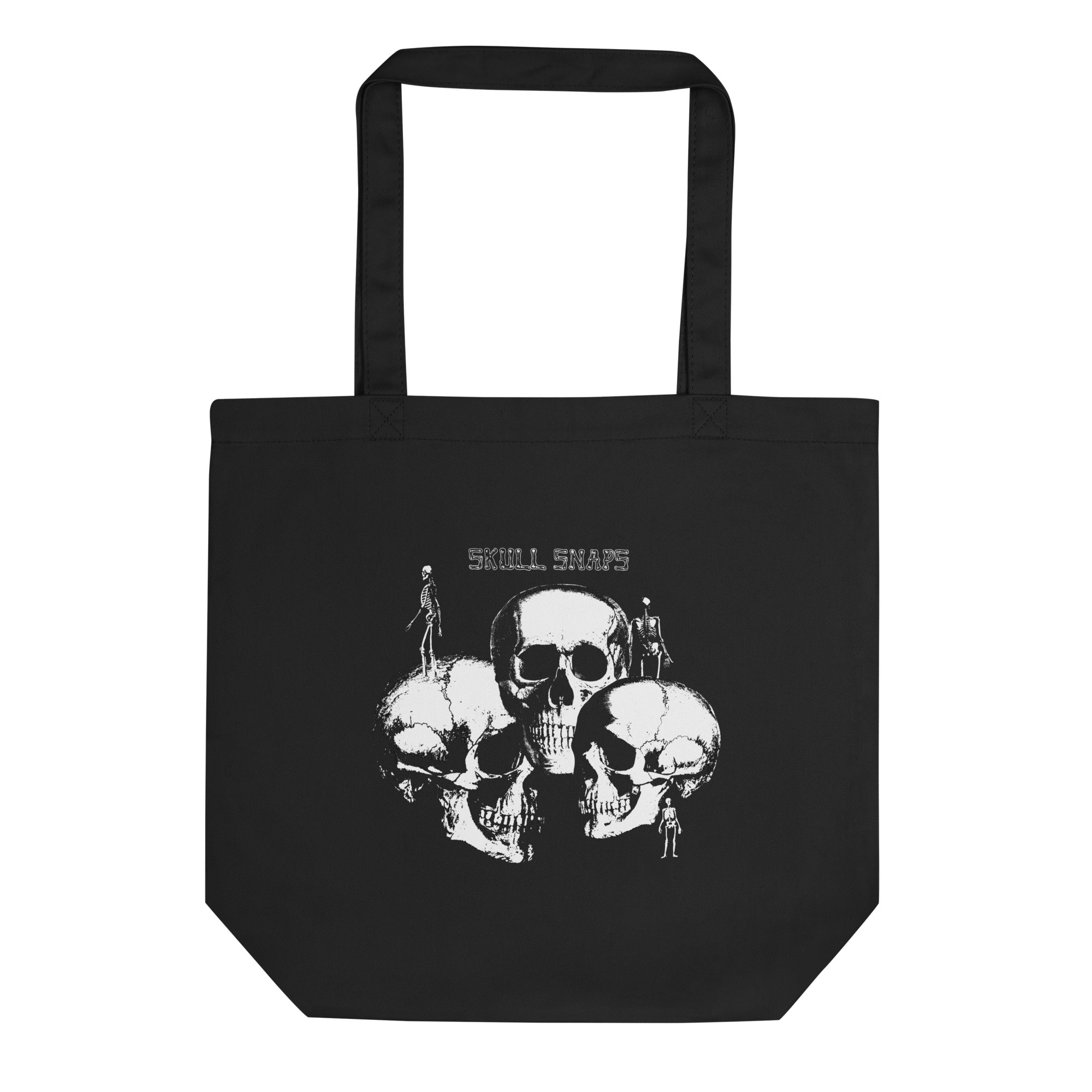 charly-records-skull-snaps-tote-bag-coton-bio-vinyle image 1