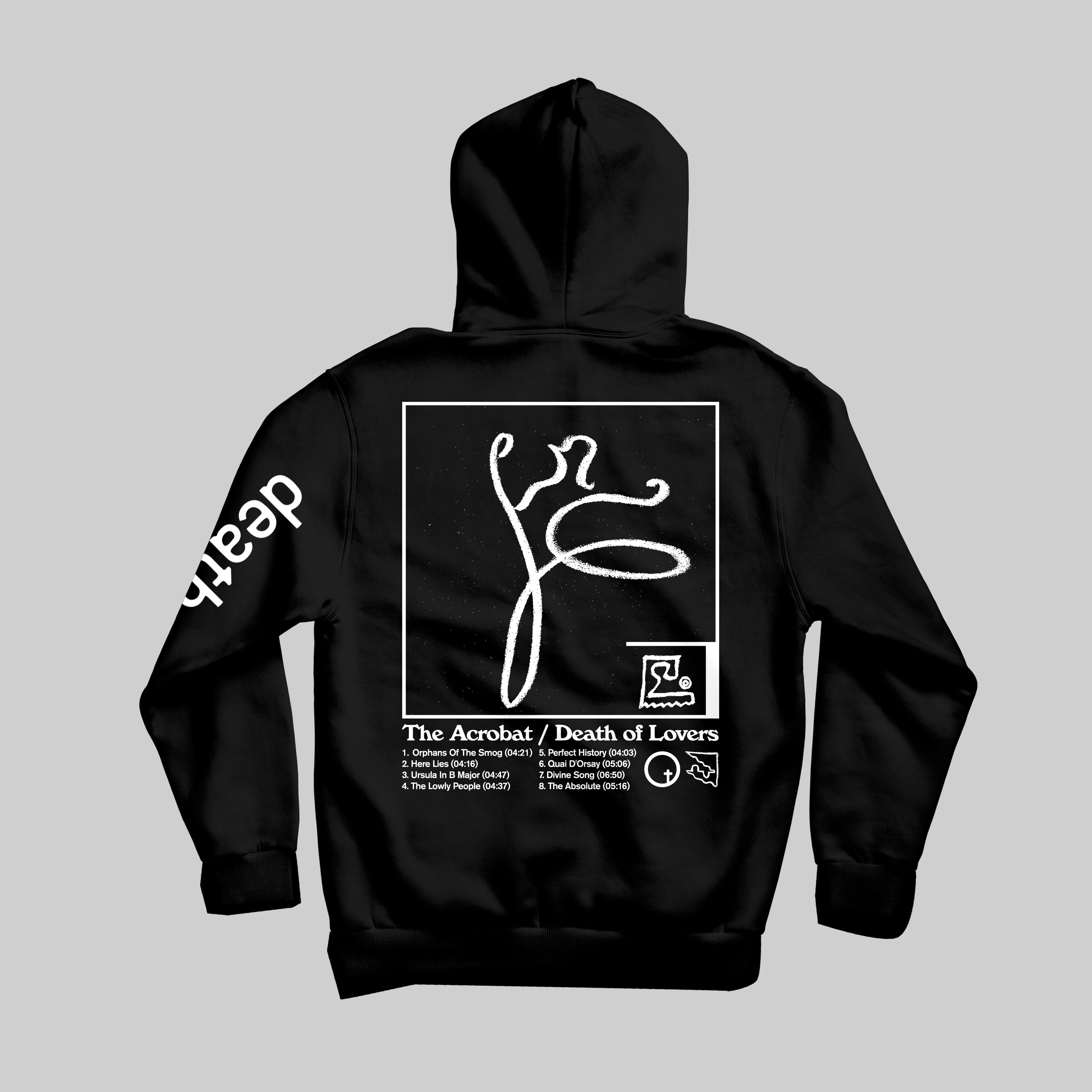 dais-hoodies-death-of-lovers-the-acrobat-sweat-capuche-l-noir image 2