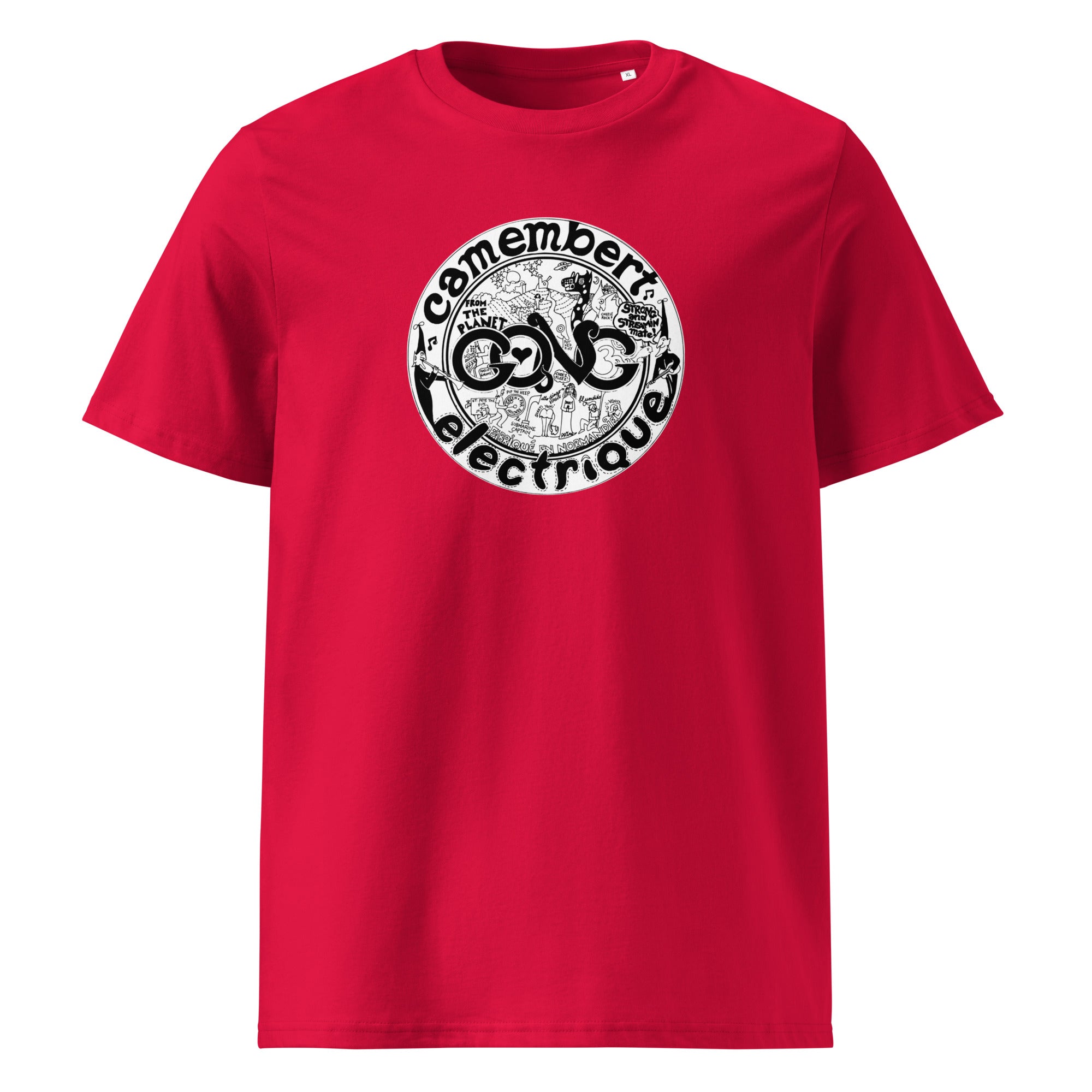 charly-camembert-electrique-t-shirt-coton-bio-noir-unisexe image 6
