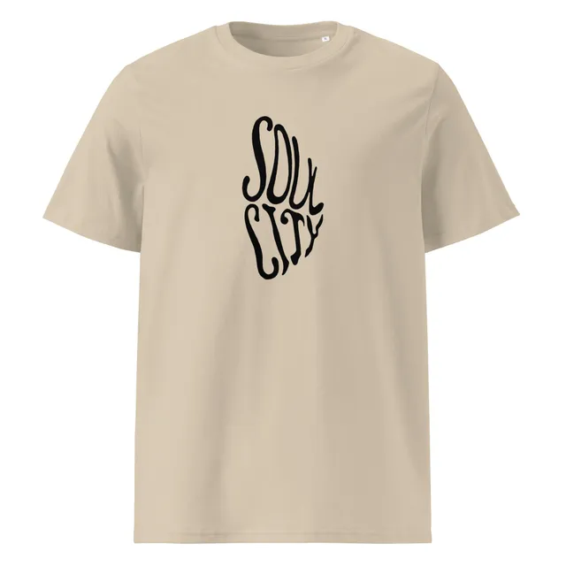 charly-records-soul-city-t-shirt-coton-bio-desert-dust image 1