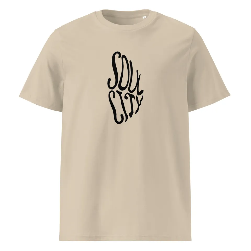 charly-records-soul-city-t-shirt-coton-bio-desert-dust image 1