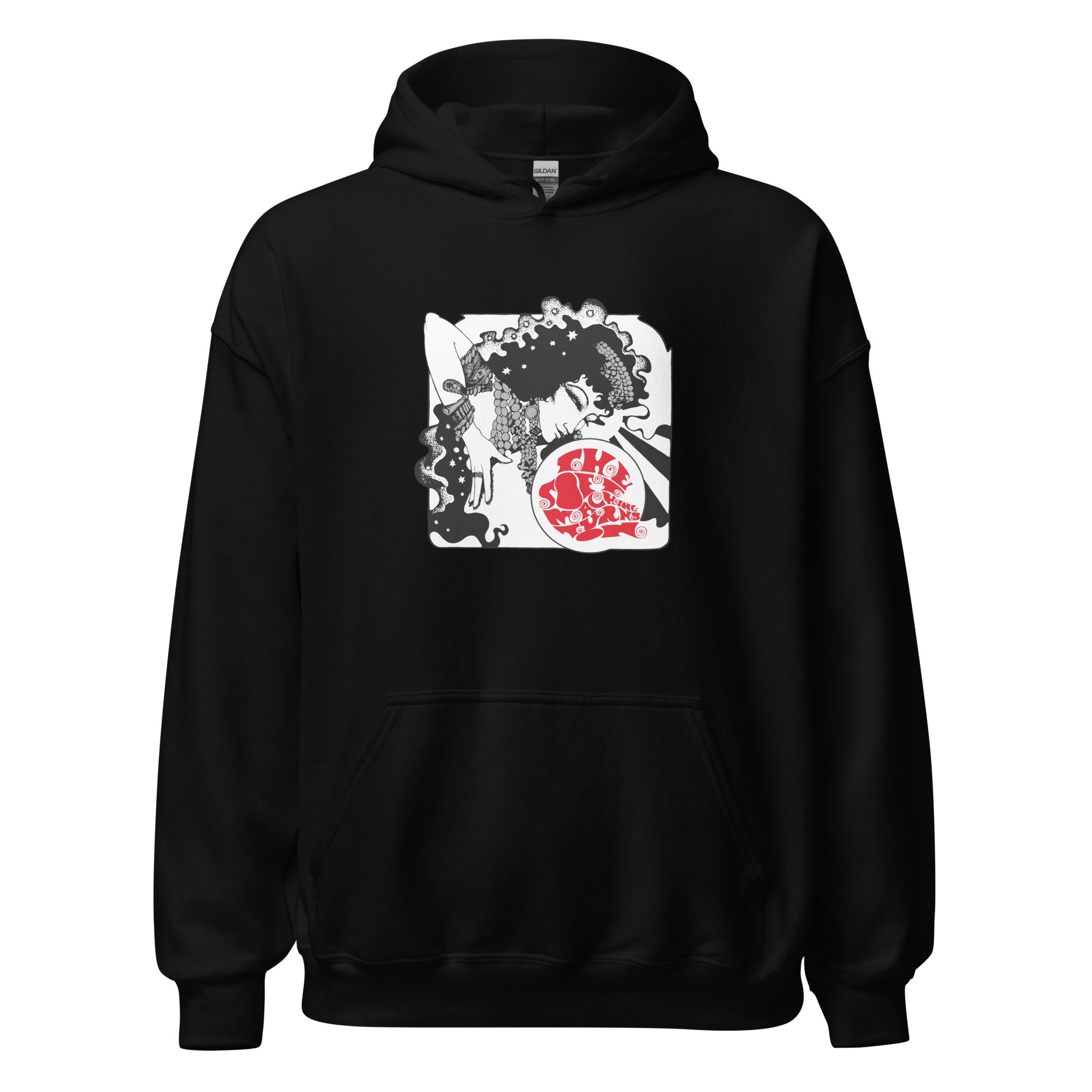 charly-records-soft-machine-sweat-capuche-noir-coton image 4
