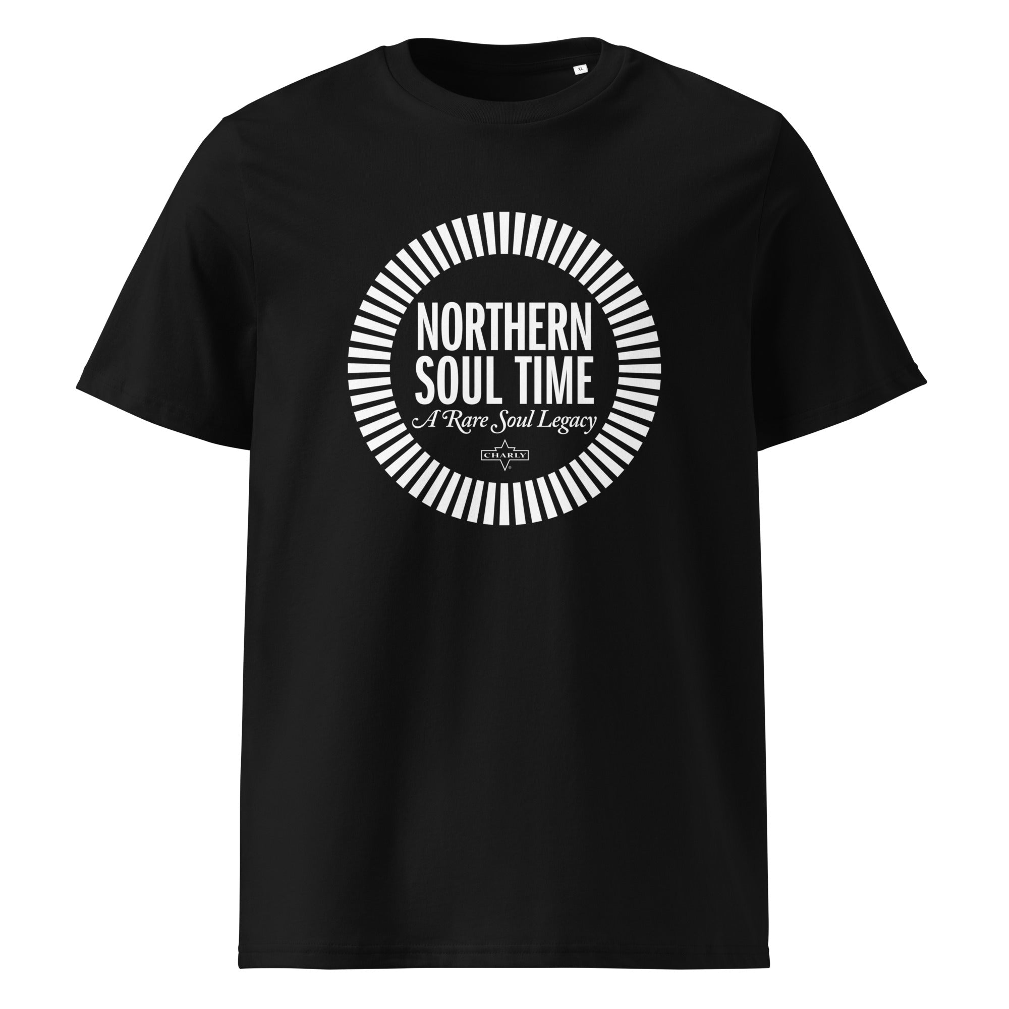 charly-northern-soul-time-t-shirt-unisexe-noir-coton-bio image 4