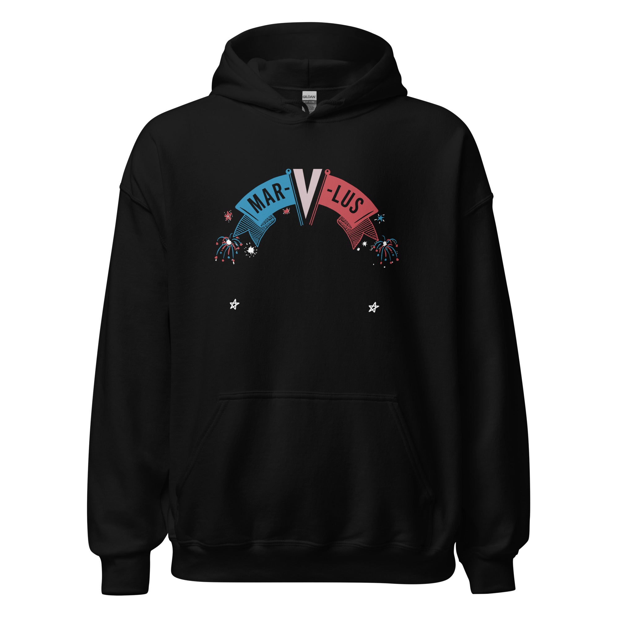charly-records-mar-v-lus-hoodie-sweat-capuche-noir-coton image 1