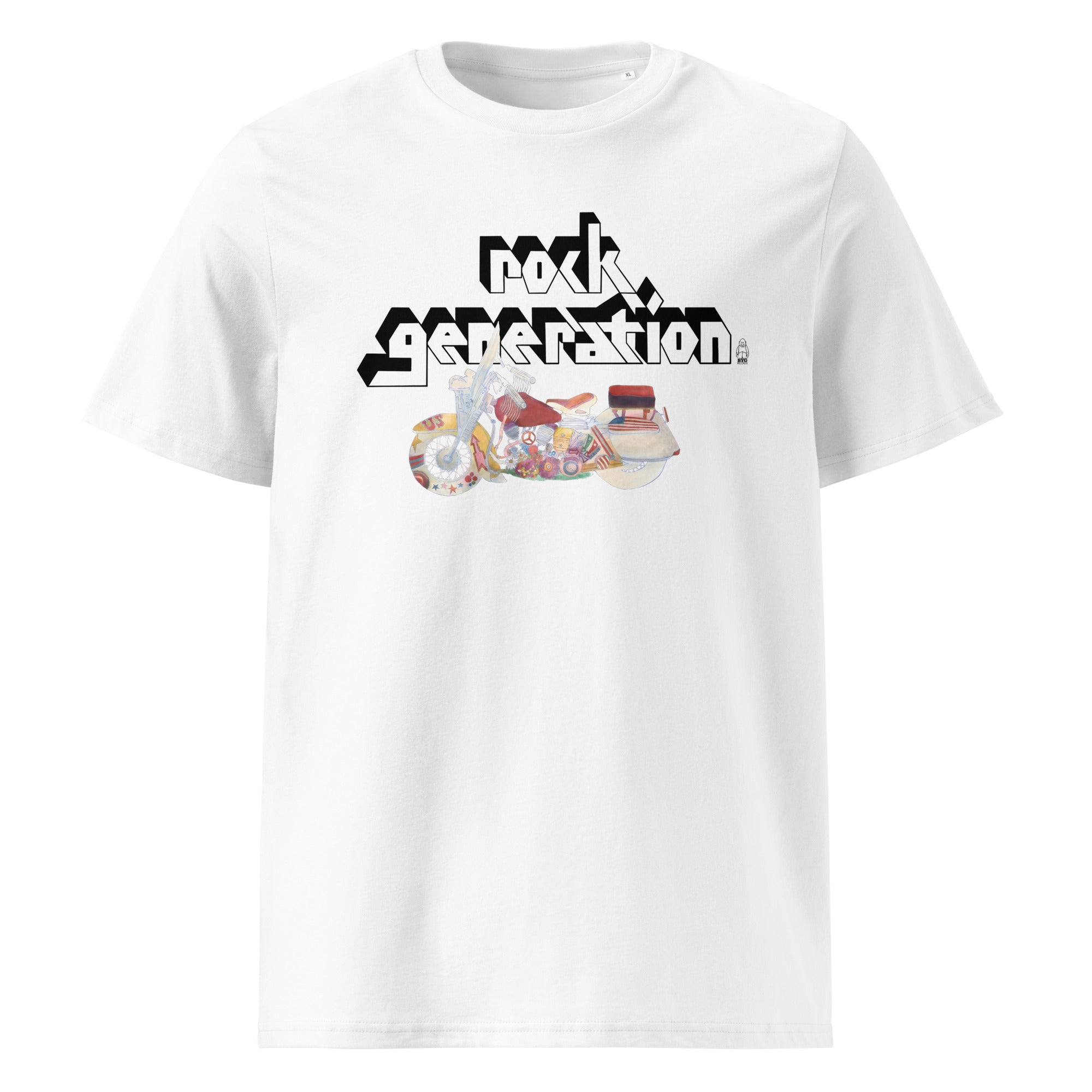 rock-generation-ii-t-shirt-unisexe-coton-bio-blanc image 2