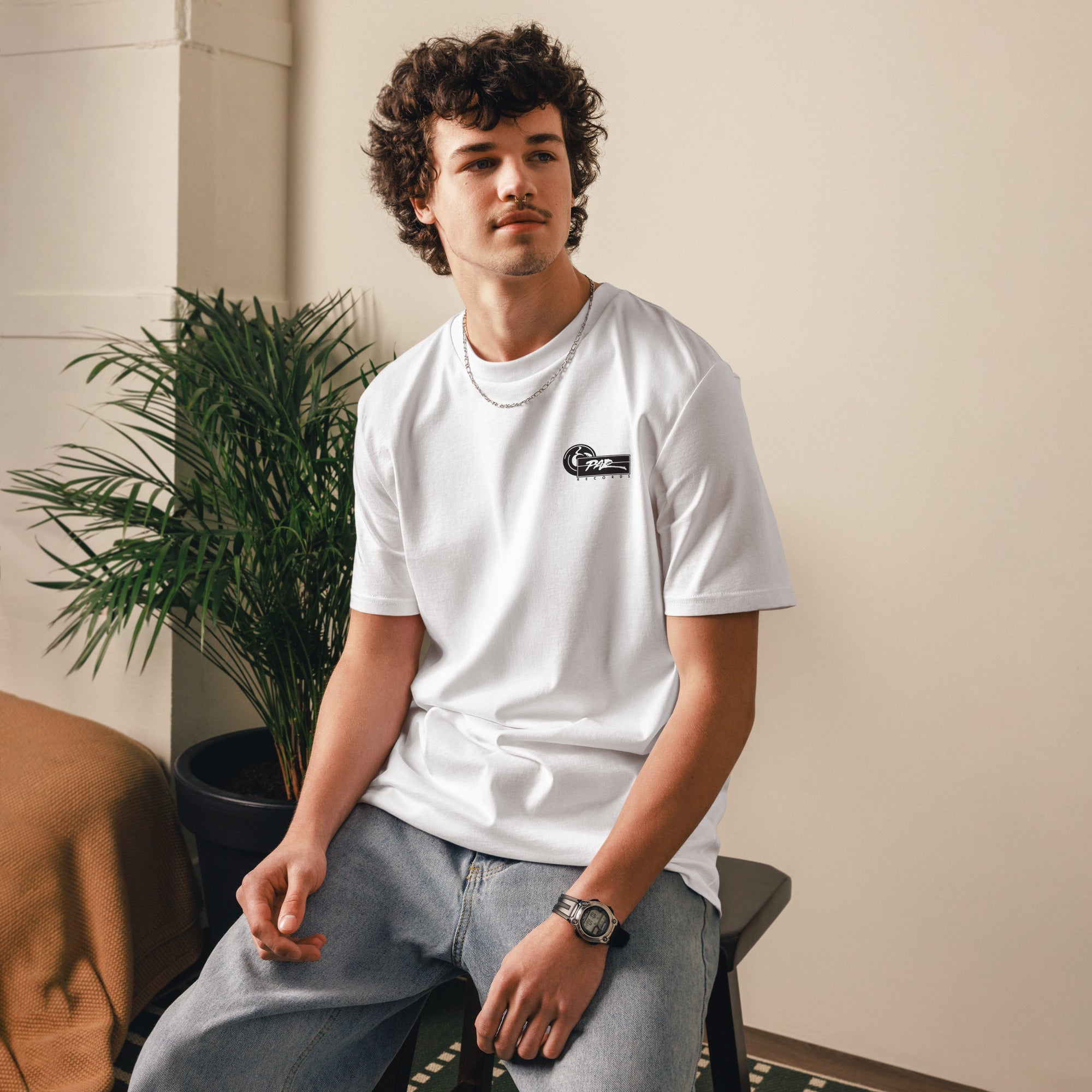 charly-records-fela-fresh-crew-t-shirt-coton-bio-blanc image 4